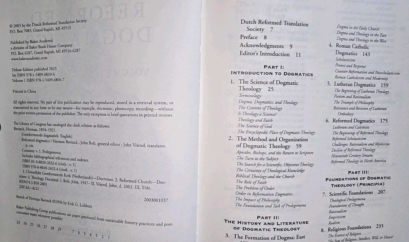 Reformed Dogmatics Bavinck 4 Volume Set Deluxe Edition Like New & Rare