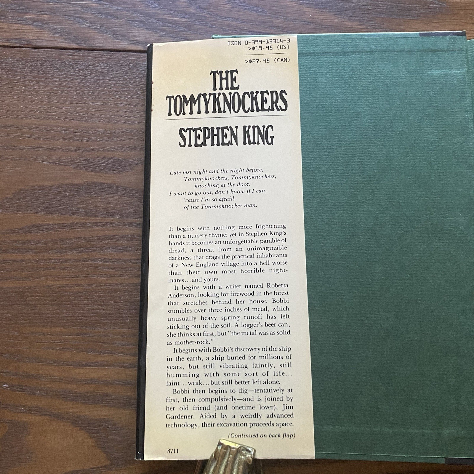 Stephen King The Tommyknockers 1987 Hardcover Dust Jacket