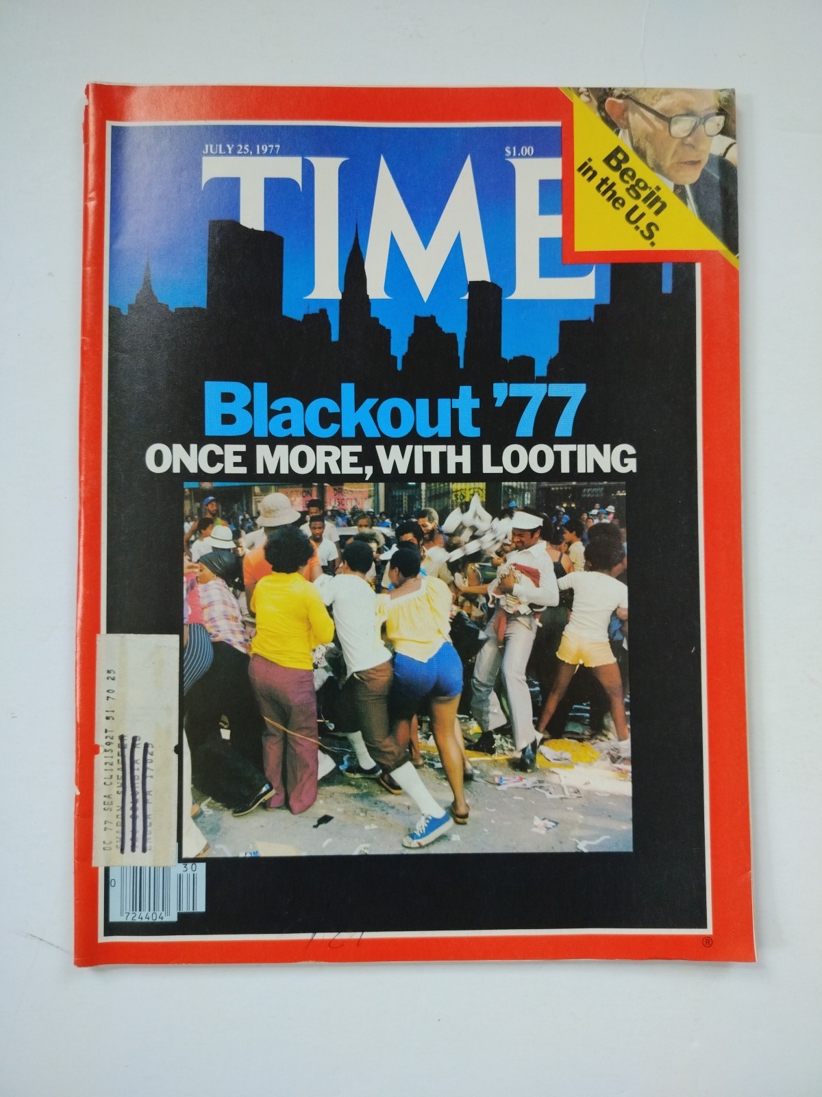 Time Magazine July 25 1977 – Blackout 1977 Once More w/Looting