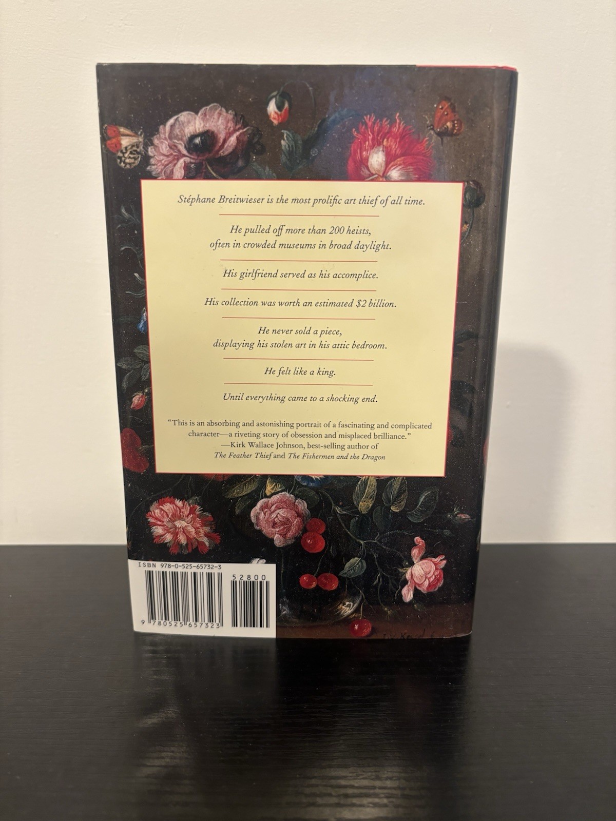 The Art Thief by Michael Finkel. 1st Edition Knopf Hardcover