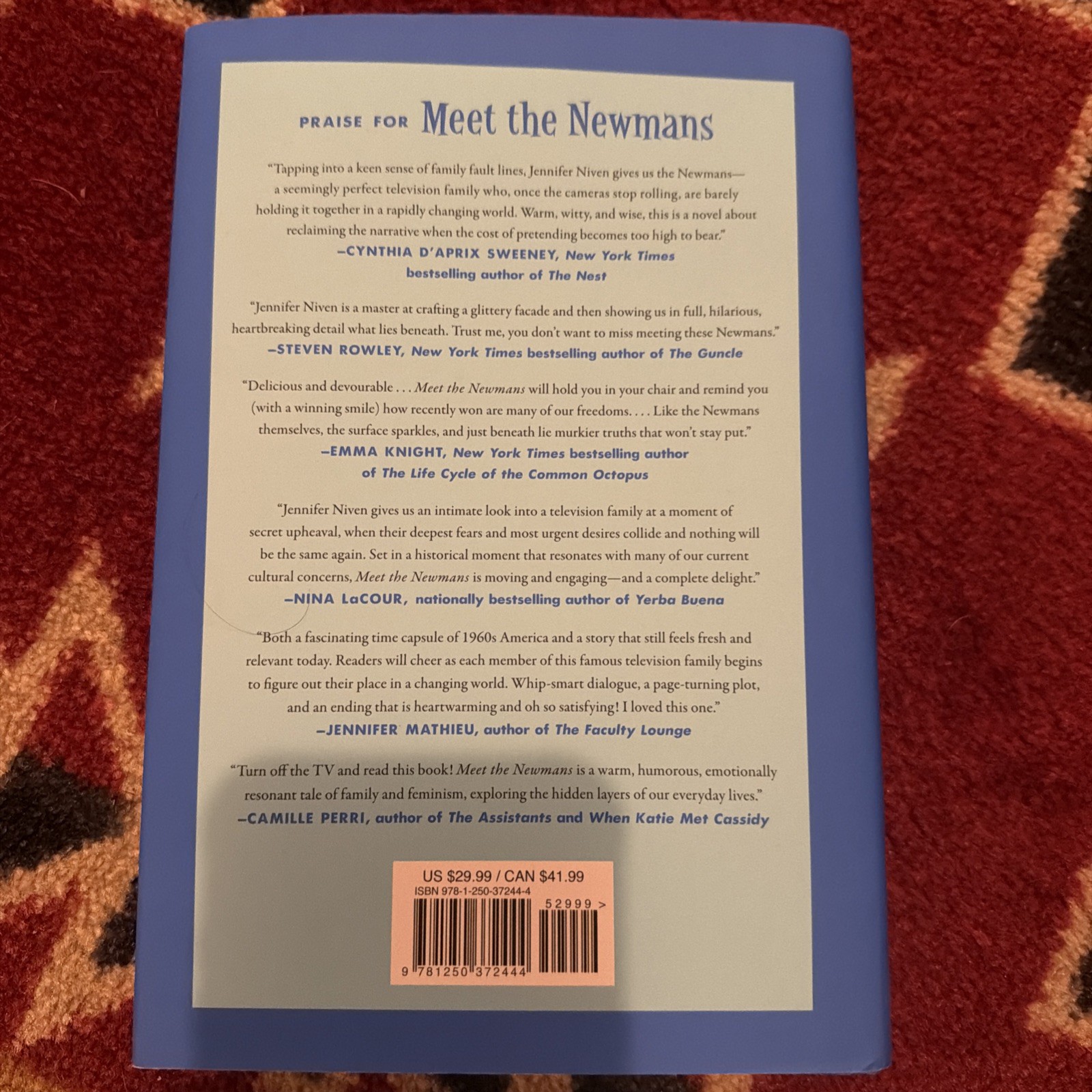 Meet the Newmans: A Novel – Hardcover, by Niven Jennifer – Like New