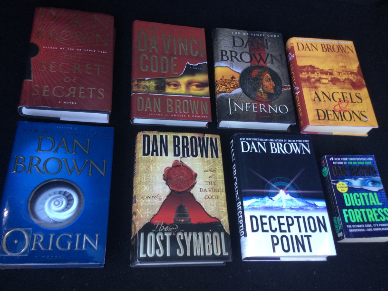 Da Vinci Code Complete Set Series 8 Robert Langdon Books by Dan Brown 7HC/1PB