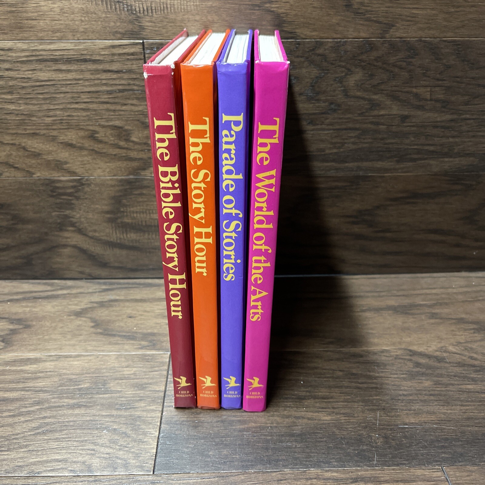 Child Horizons 4 Book Lot Vintage Hardcover Books Condition Home Schooling