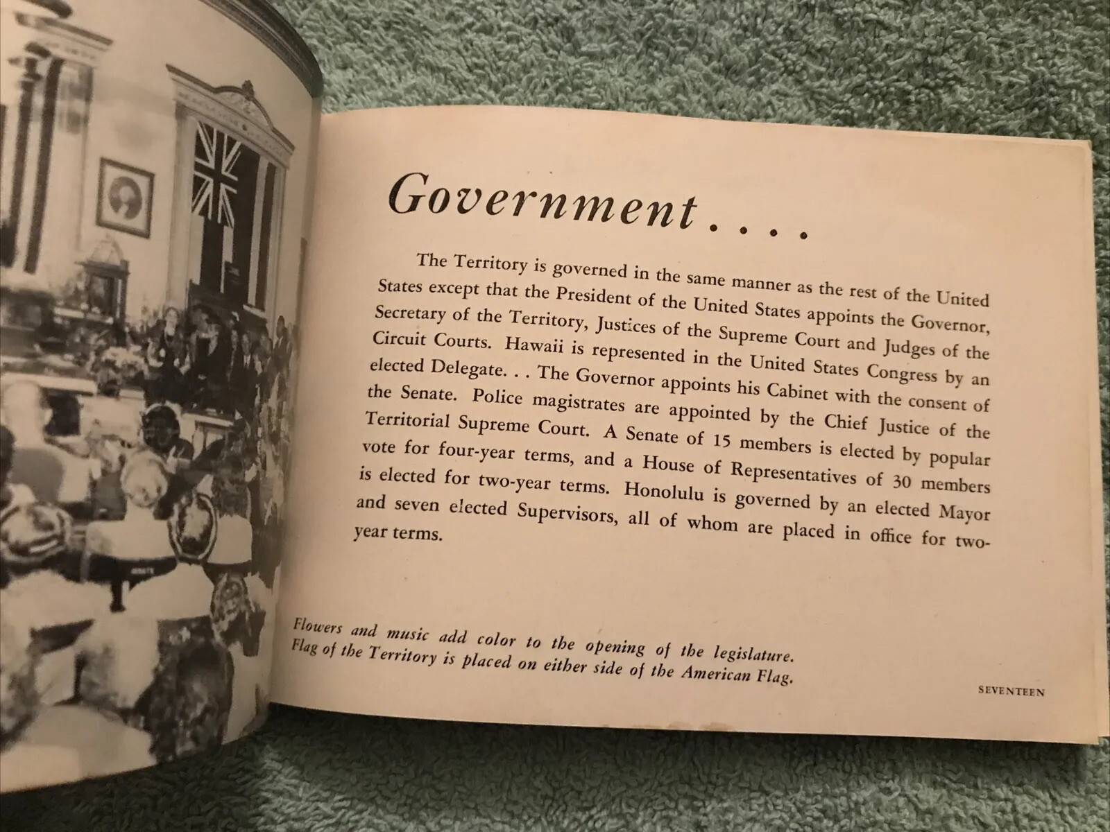 The Health Story In Hawaii. 1947 Booklet. 111 Pages. Book measures 4.25” X 6”.