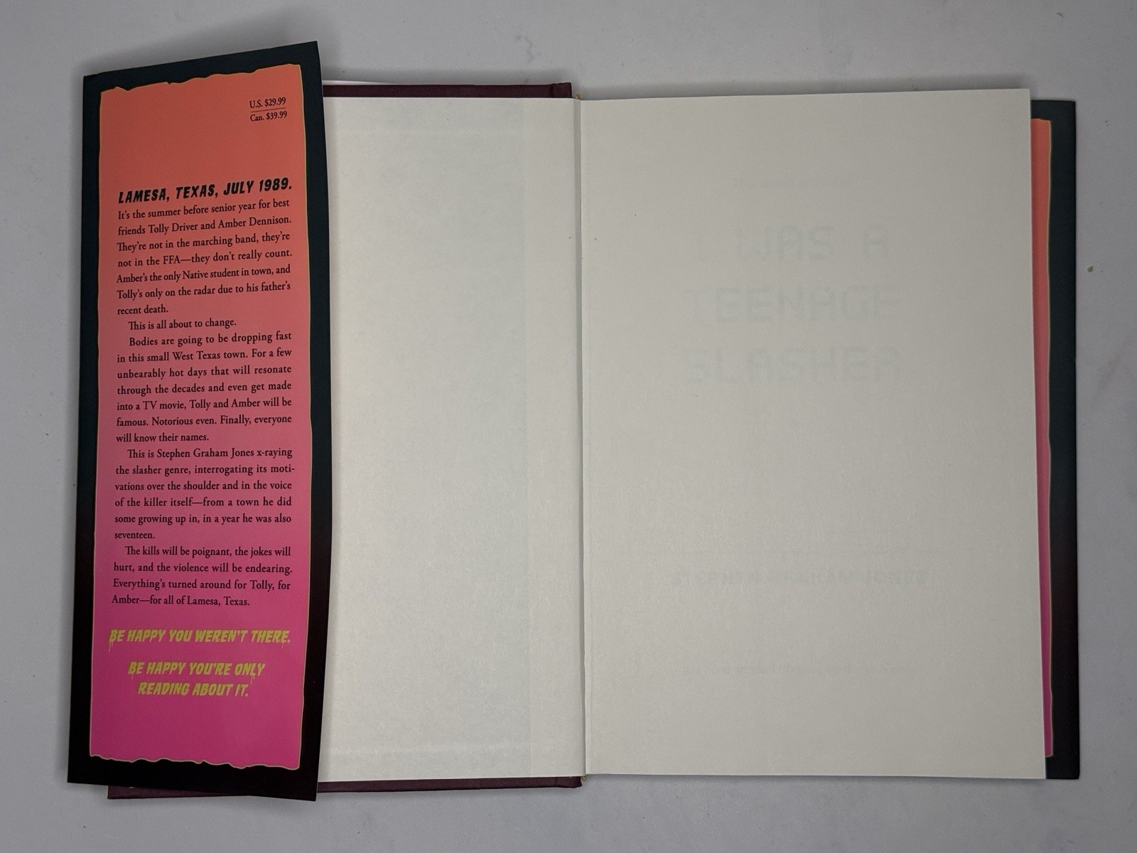 [SIGNED] I Was a Teenage Slasher (2024) – Stephen Graham Jones