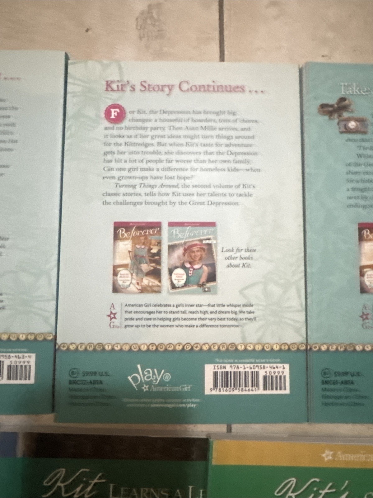 American Girl Kit Kittredge Book Lot Beforever 1 2 3 4 1930s Historical Fiction