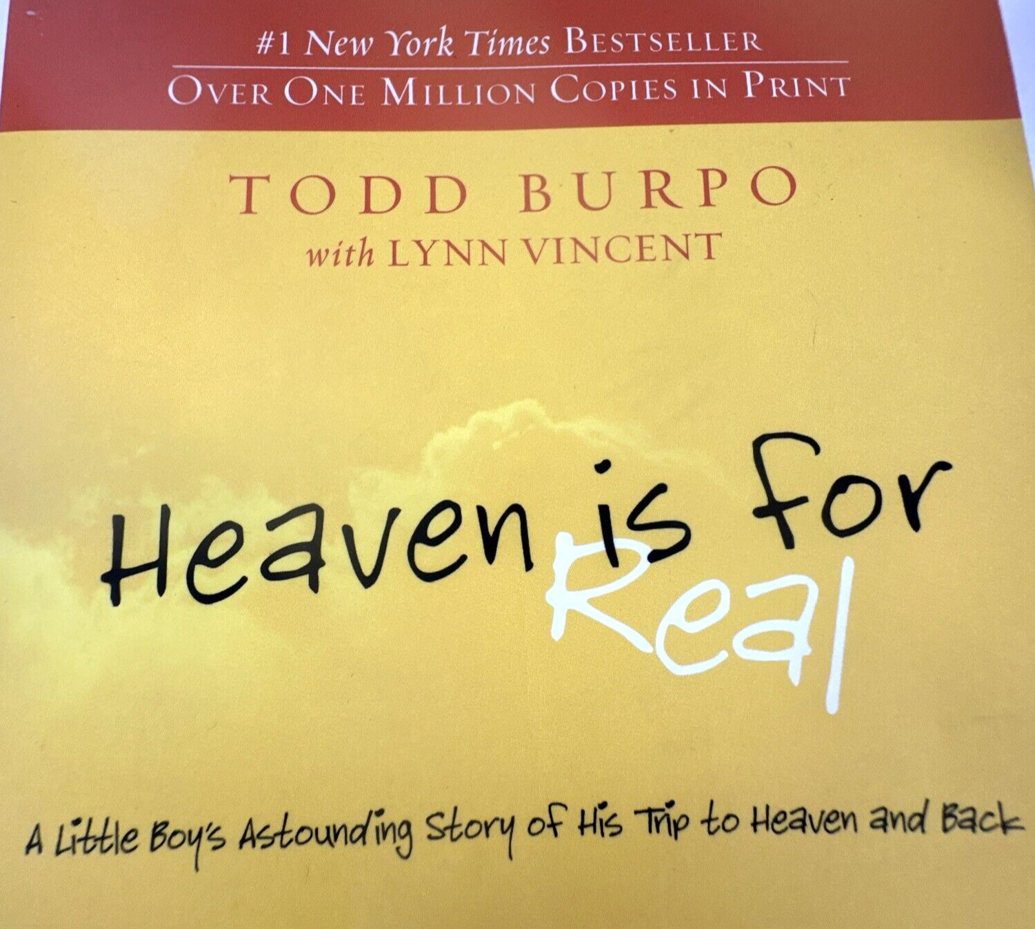 Heaven is for Real, Todd Burpo/Lynn Vincent, Paperback, 2010, used (BB1)