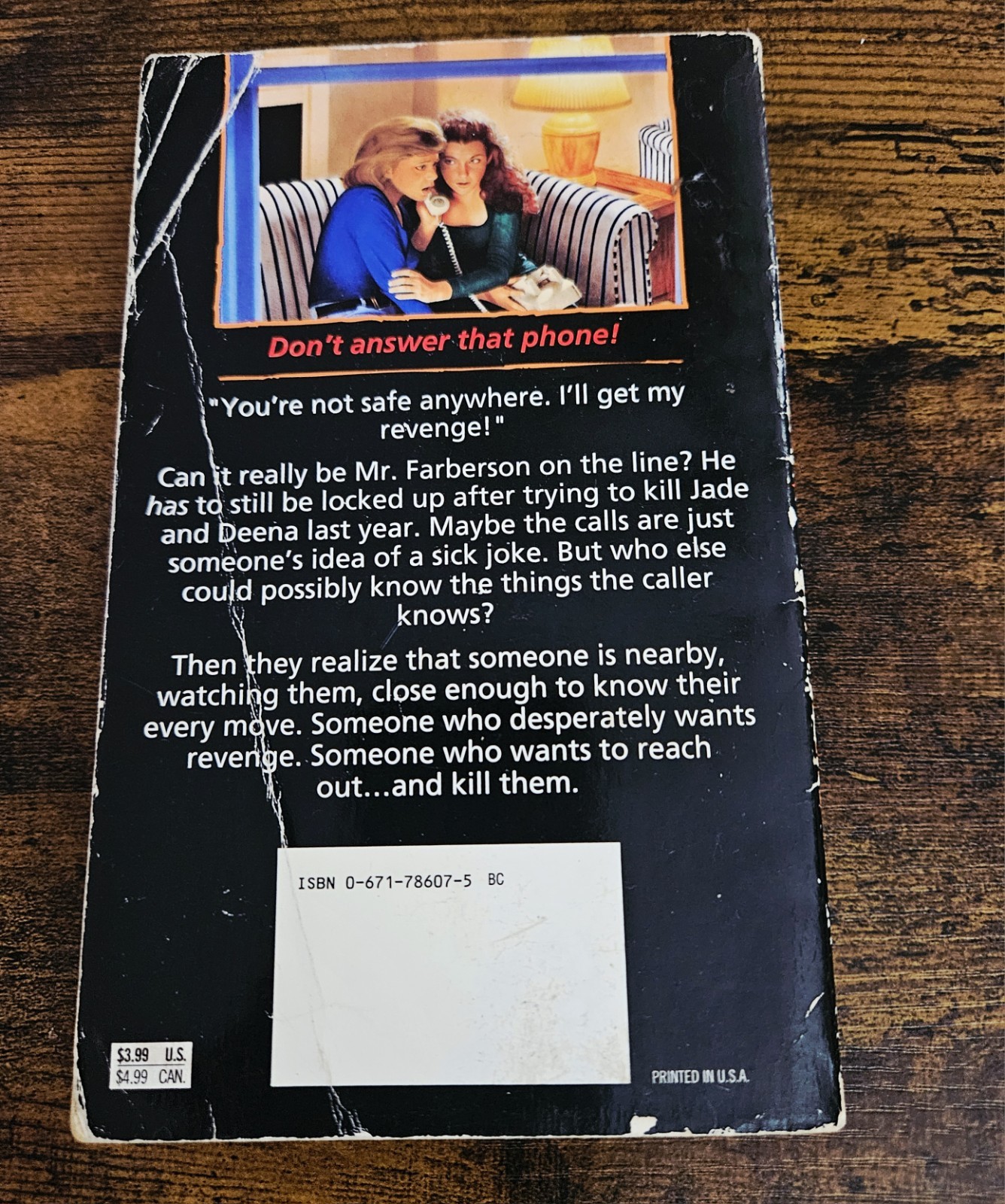 R.L. Stine Fear Street: Wrong Number 2 Paperback 1995 1st Archway Printing