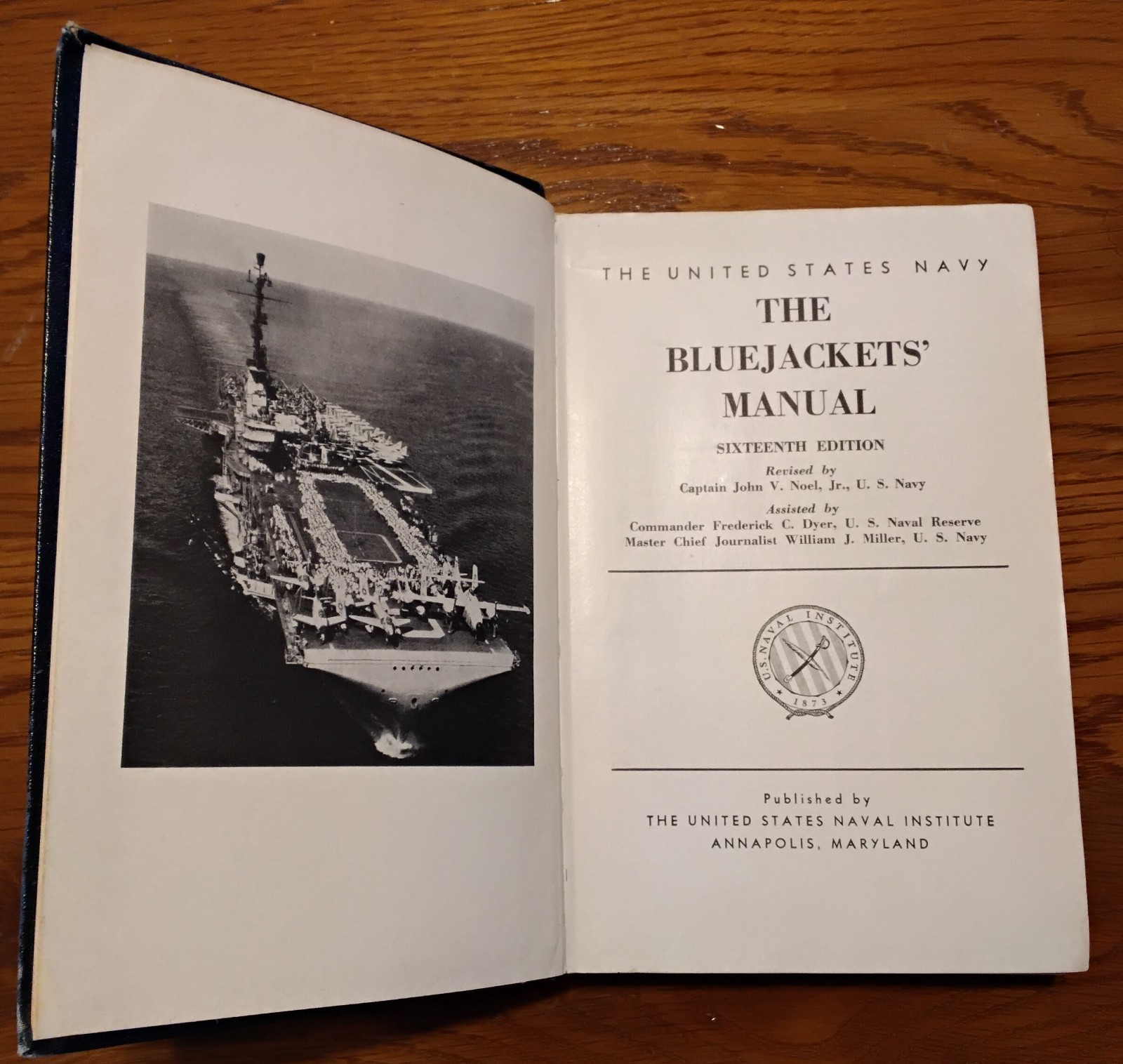 The Bluejackets’ Manual 16th Edition 1960 HC US Navy Naval Institute 1960