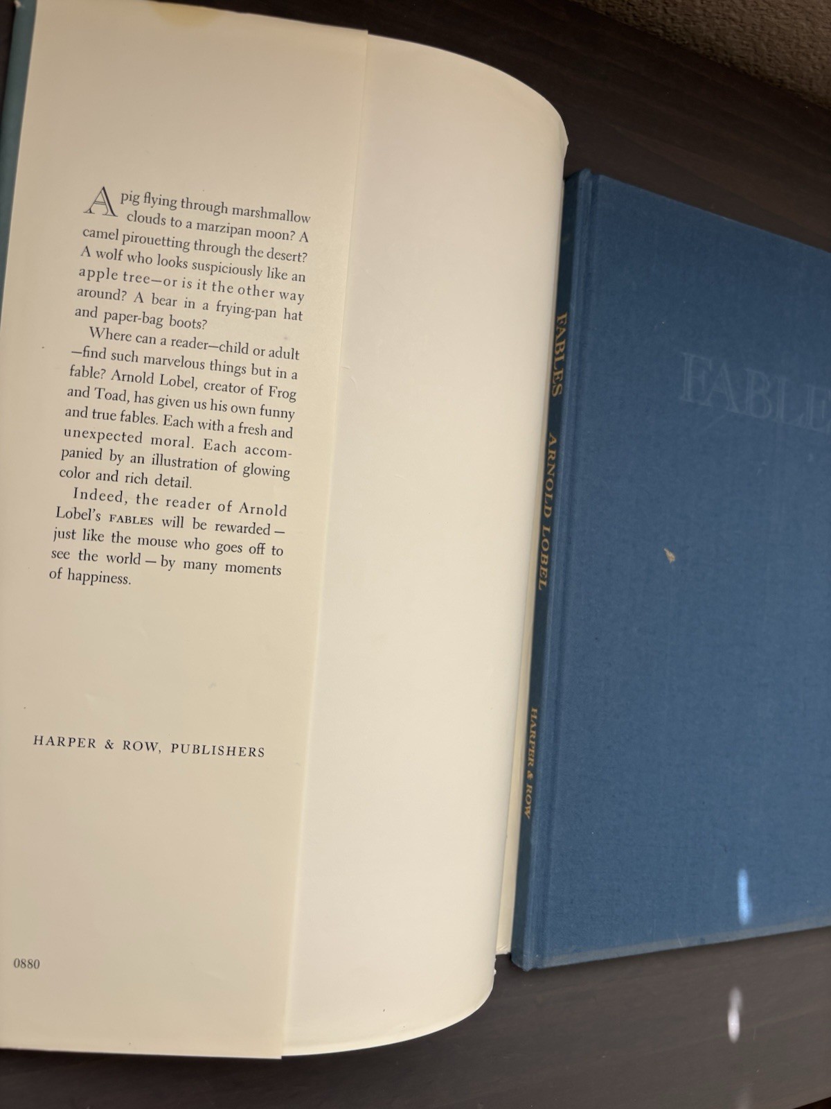 Fables by Arnold Lobel (Hardcover, Harper & Row, 1980, True 1st DJ