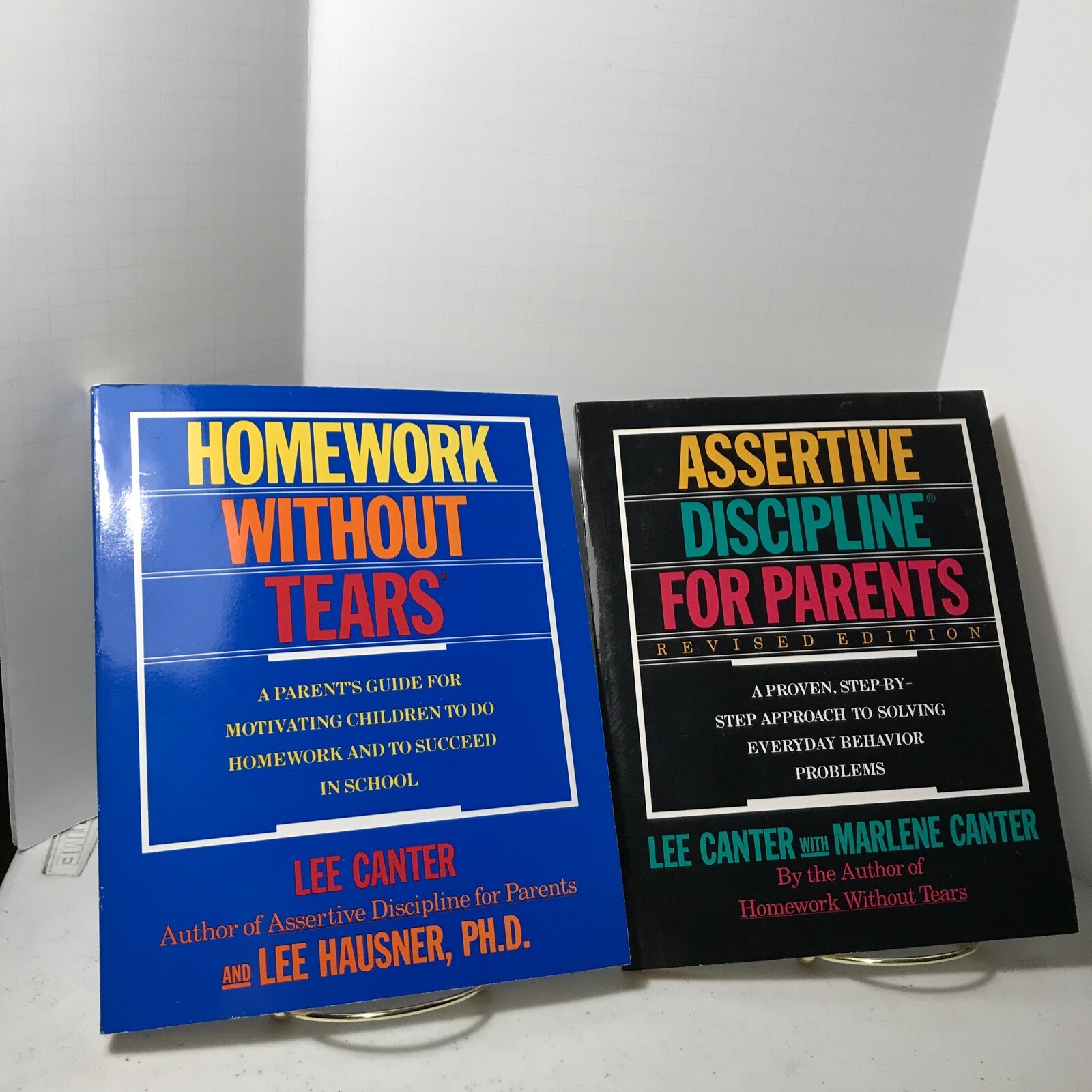 2 Books Homework Without Tears & Assertive Discipline For Parents By Lee Canter