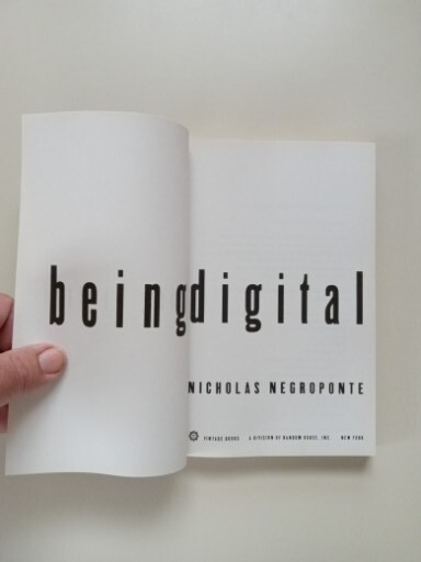 Being Digital by Nicholas Negroponte (1996, Trade Paperback)