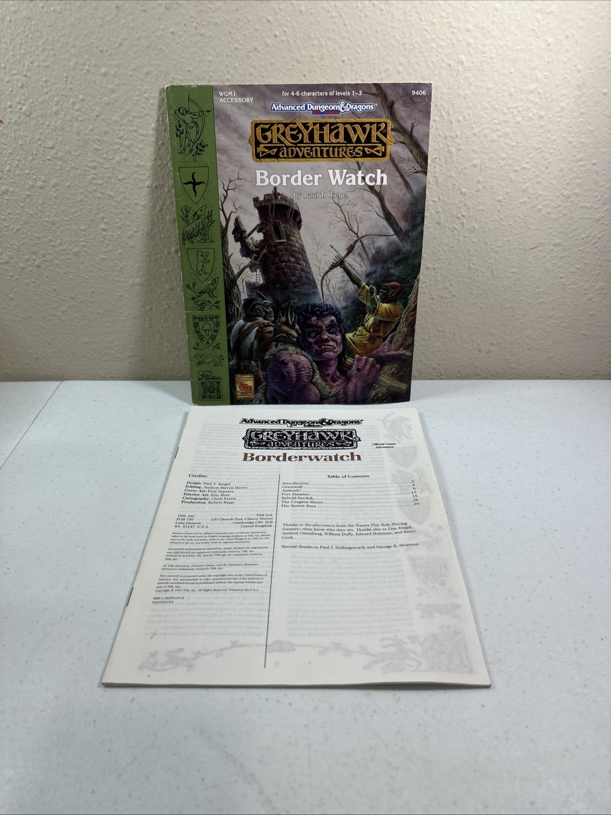 Border Watch (Advanced Dungeons Dragons Greyhawk WGM1) TSR 9406