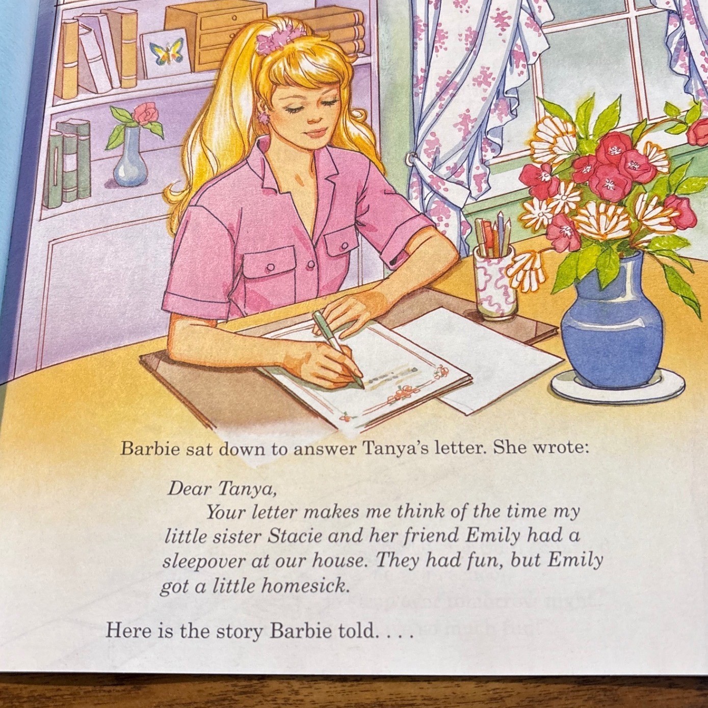 Golden Books Barbie Let’s Have a Sleepover Children’s Picture Book 1998