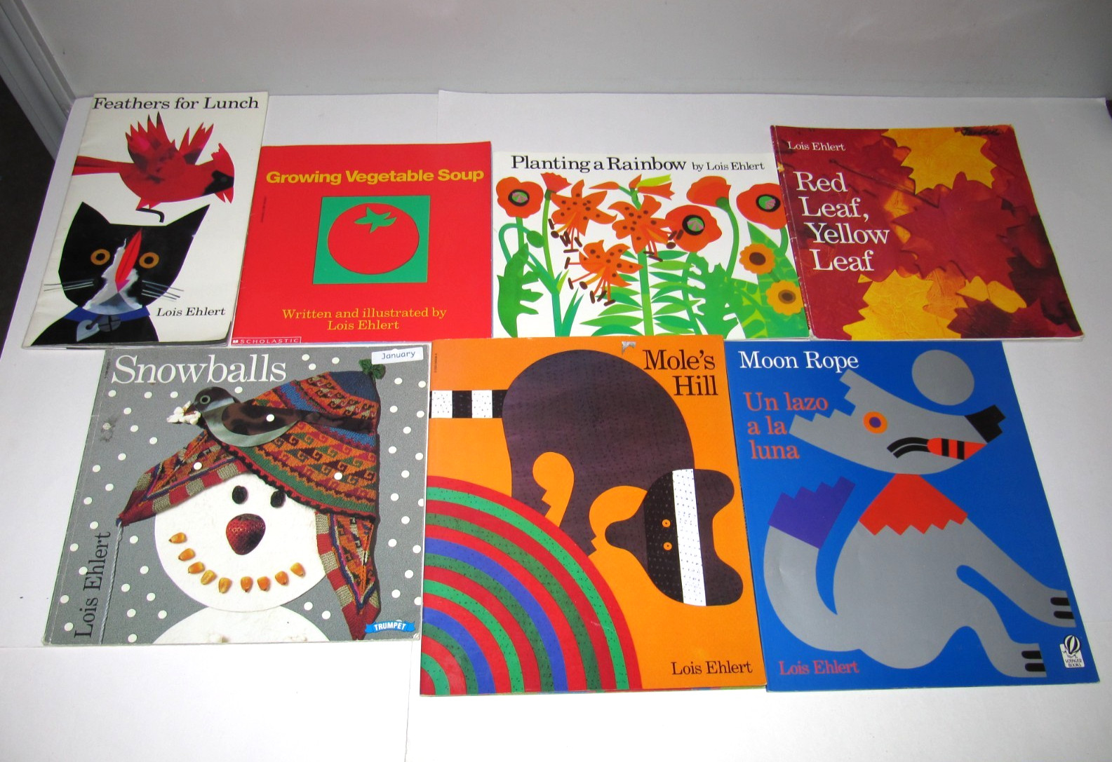 Lot of 7 children’s picture books by Lois Ehlert TPB