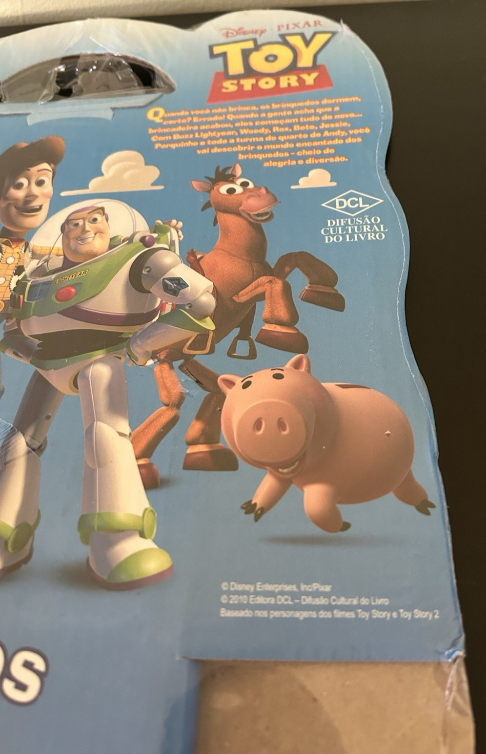 TOY STORY 1 & 2 ~~ 8 books and a CD with narrated stories in Portuguese NRFP