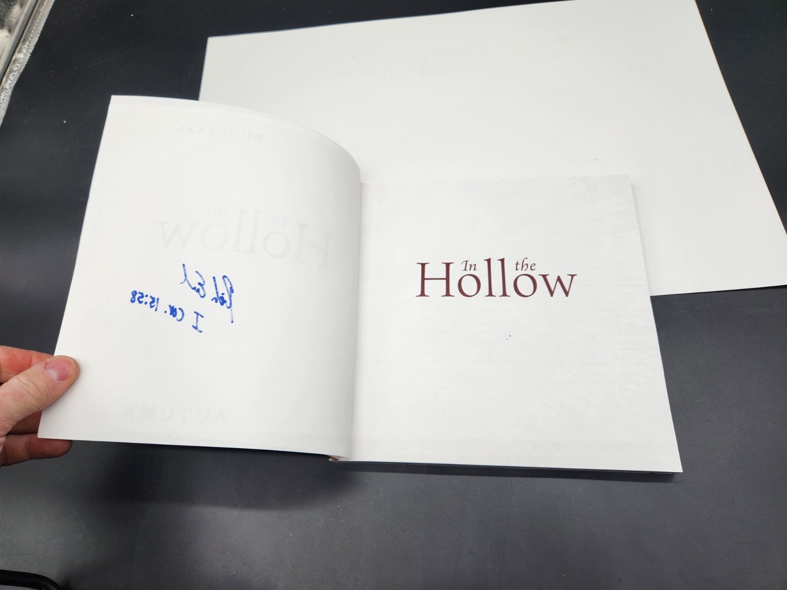 In the Hollow Autumn by Rich Earl Outskirts Press Signed