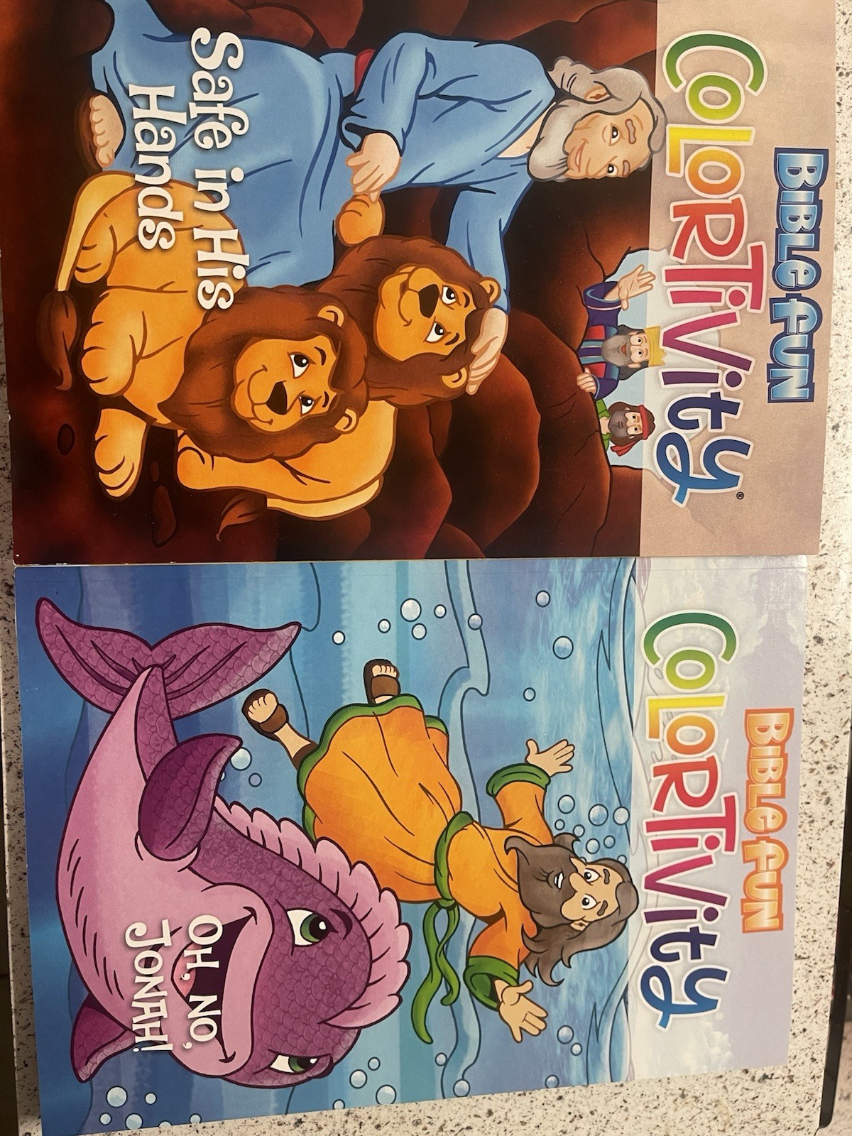 Bible Fun Colortivity Activity & Coloring Book Set of 4 Over 250 pages Assorted