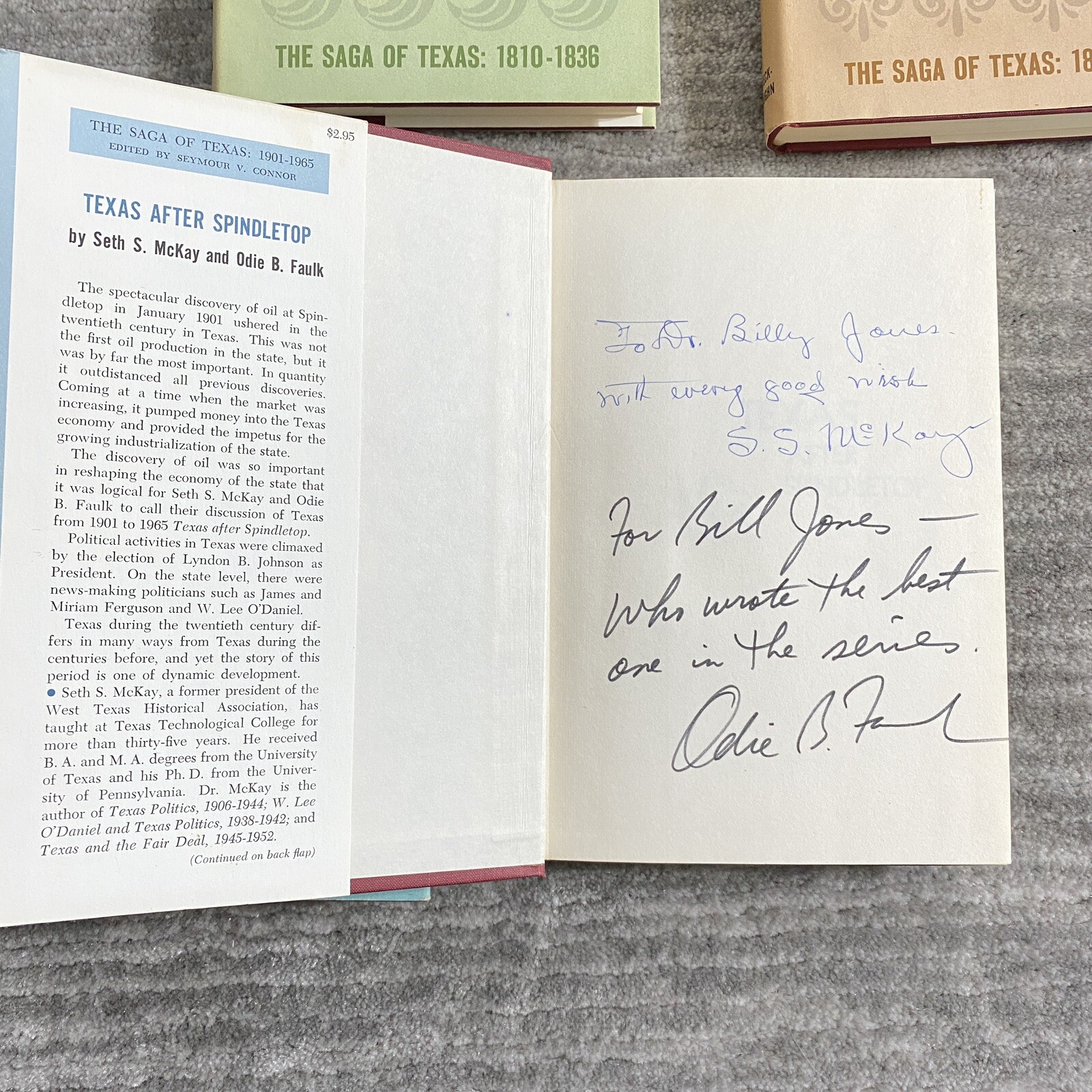 The Saga of Texas Series 1965 Steck-Vaughn Set (Missing 1 Volume) Signed Texana