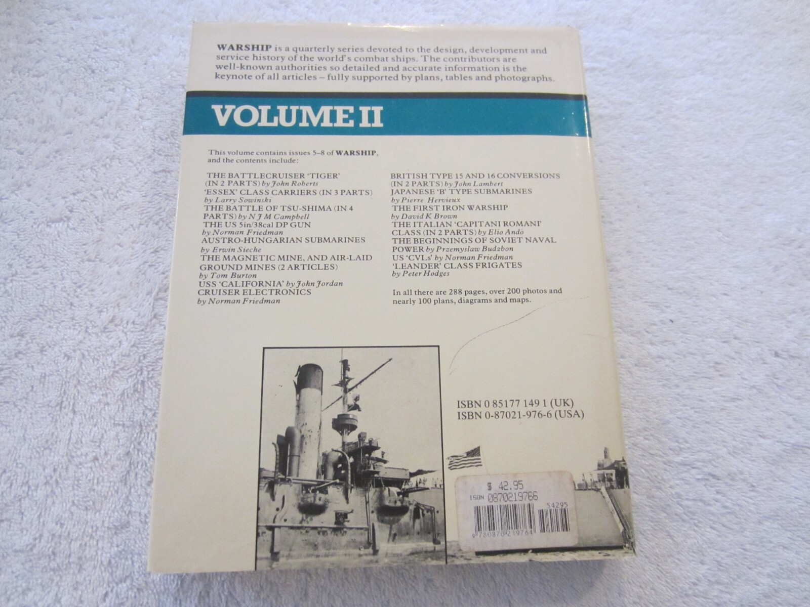 Warship Volume II – Conway Naval Institute Press – Antony Preston HCDJ