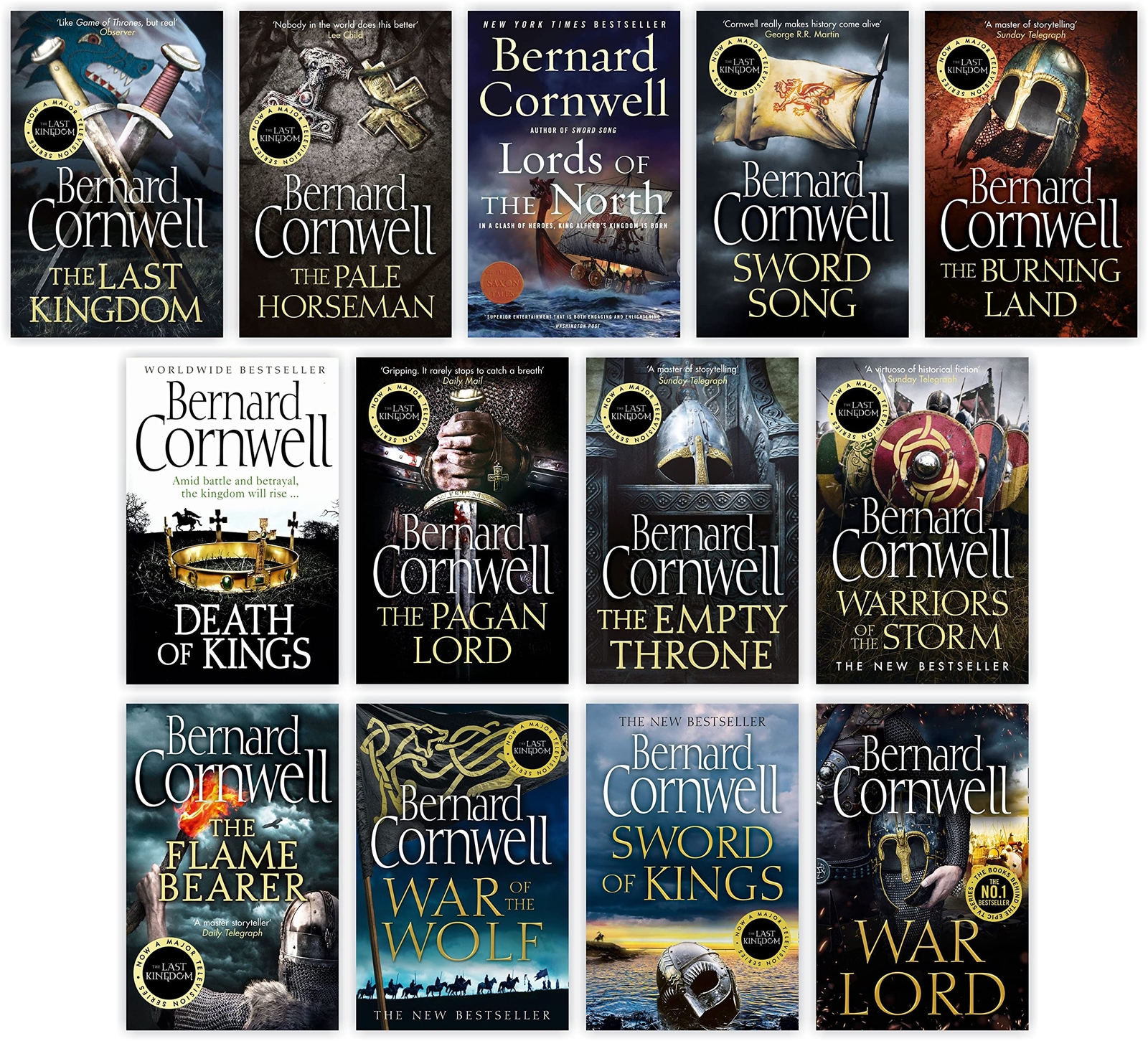 The Last Kingdom Series 13 Books Collection Set:The Last Kingdom, The Pale Horse