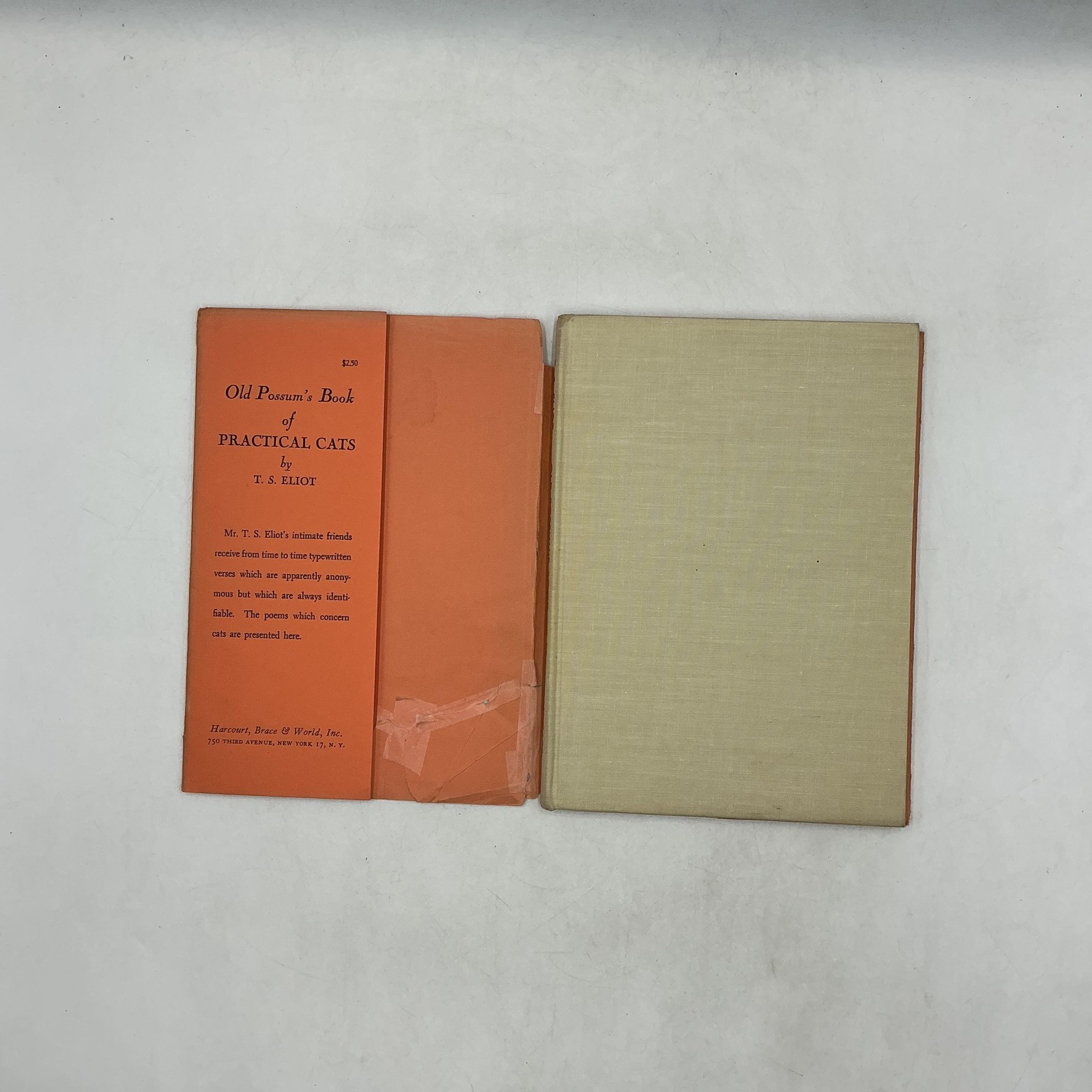OLD POSSUM’S BOOK OF PRACTICAL CATS T.S. Eliot 1939 Hardcover Harcourt Brace