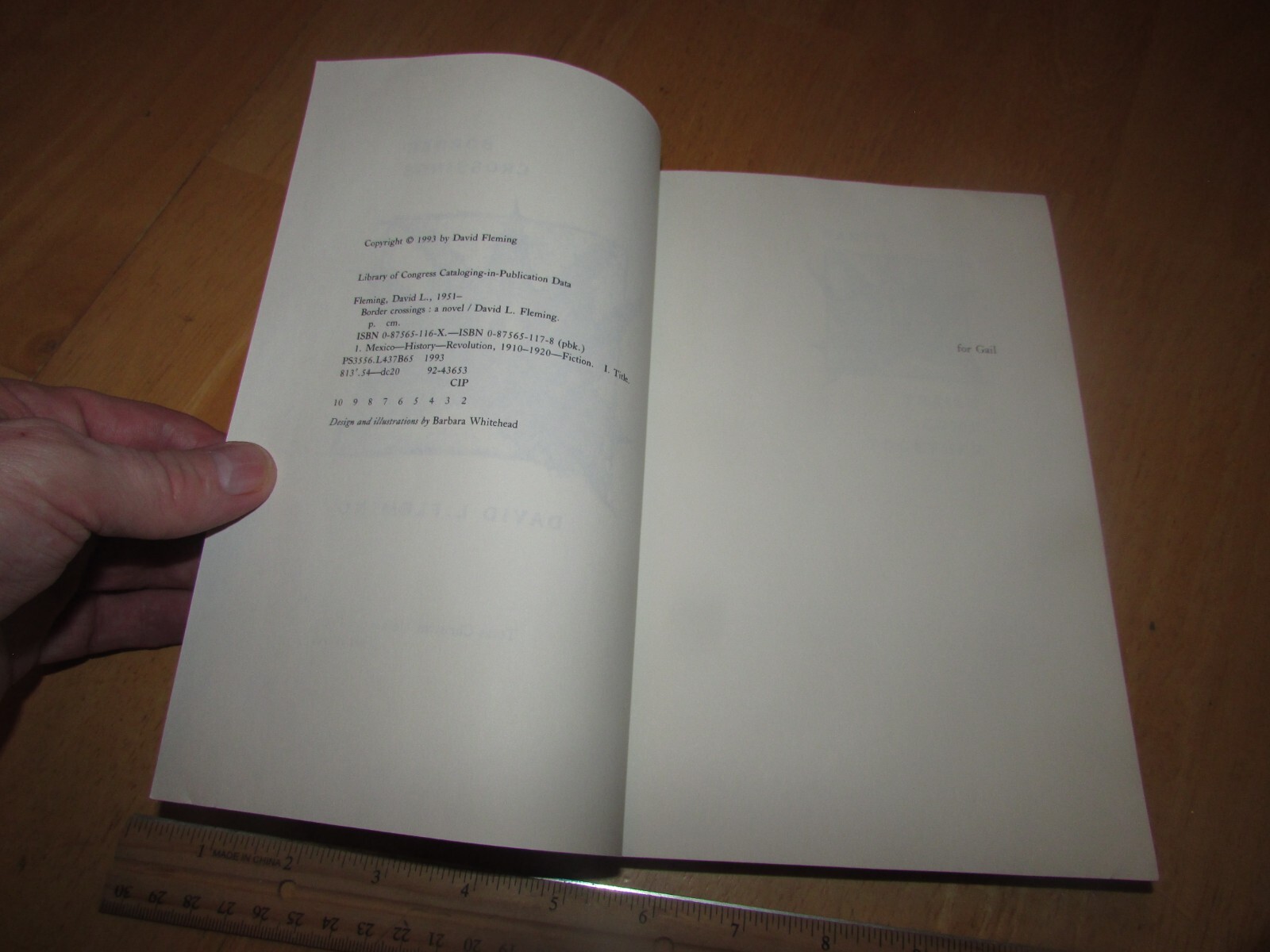 Border Crossings by David L. Fleming (1993, Trade Paperback)