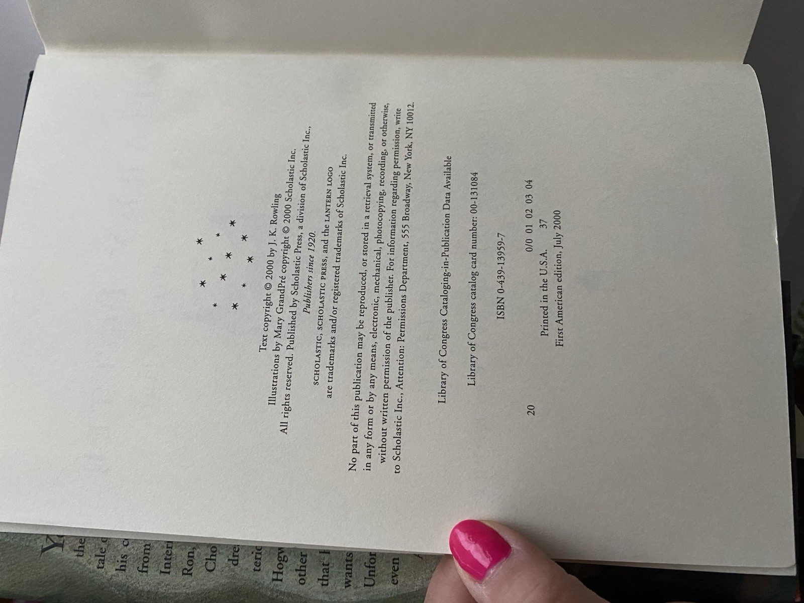 J.K. Rowling Harry Potter Hardcover Books All 1st Editions