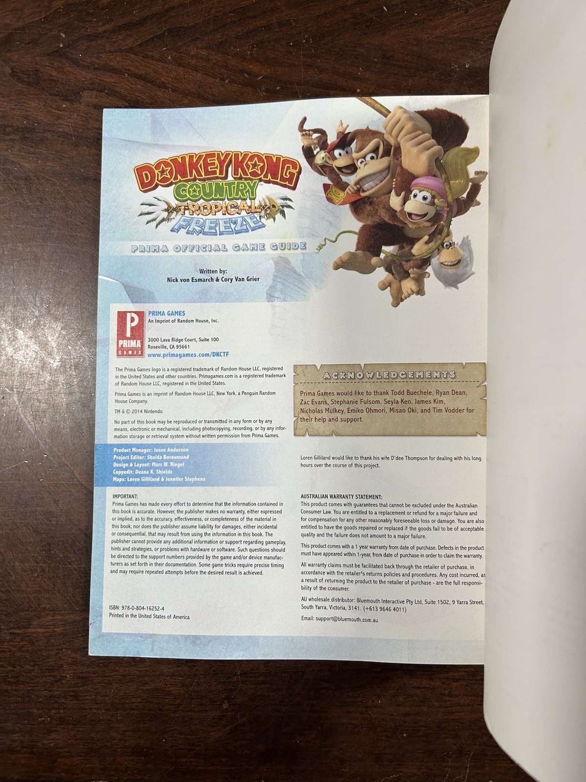 Donkey Kong Country: Tropical Freeze : Prima Official Game Guide by Prima Games