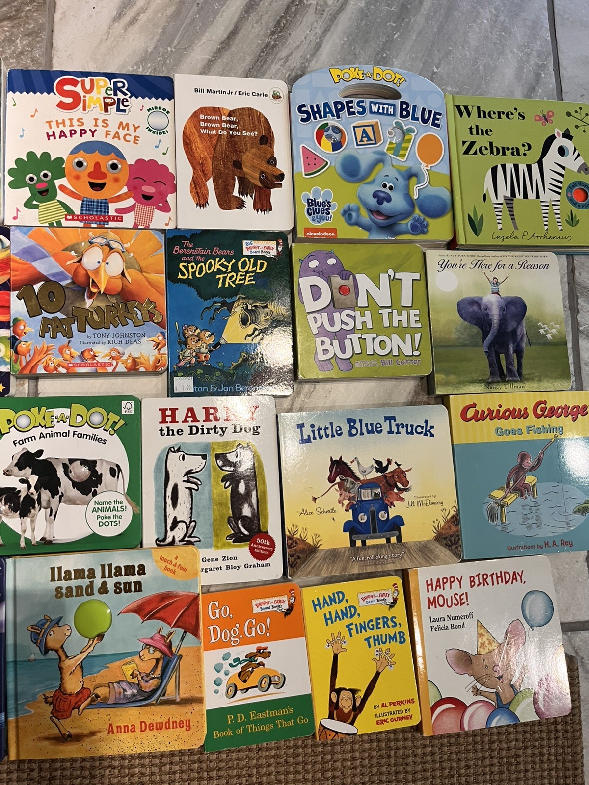 Huge Lot Of 28 Baby Toddler Board Books dr Seuss curious George lift flaps