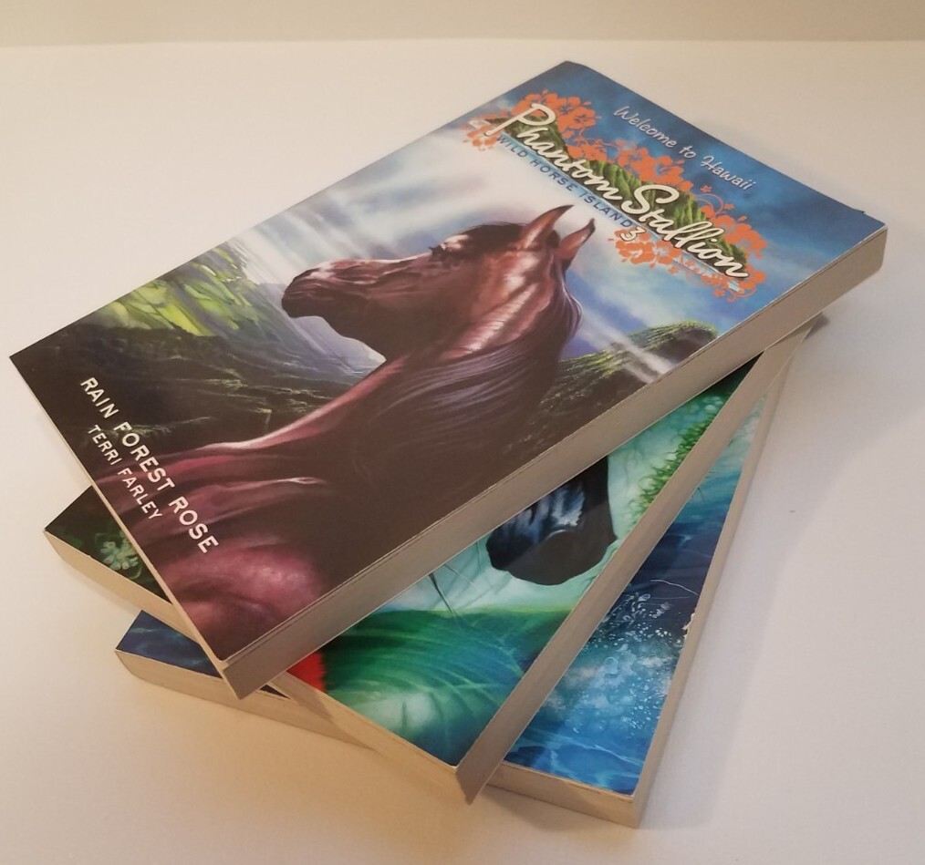 Lot of 3 Phantom Stallion Books by Terri Farley – Books #3 #6 #7