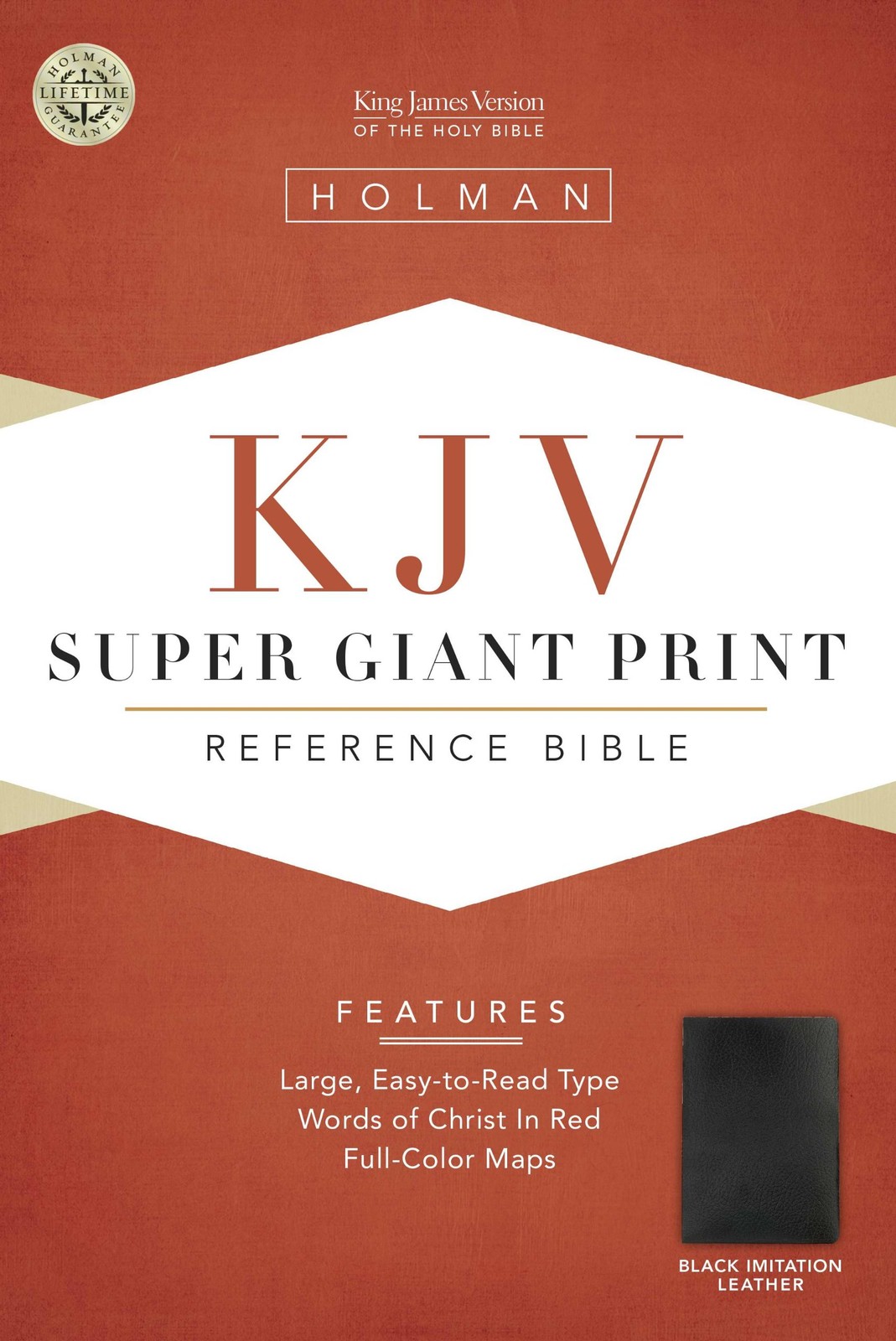 KJV Super Giant Print Reference Bible, Black Simulated Leather (King James V…