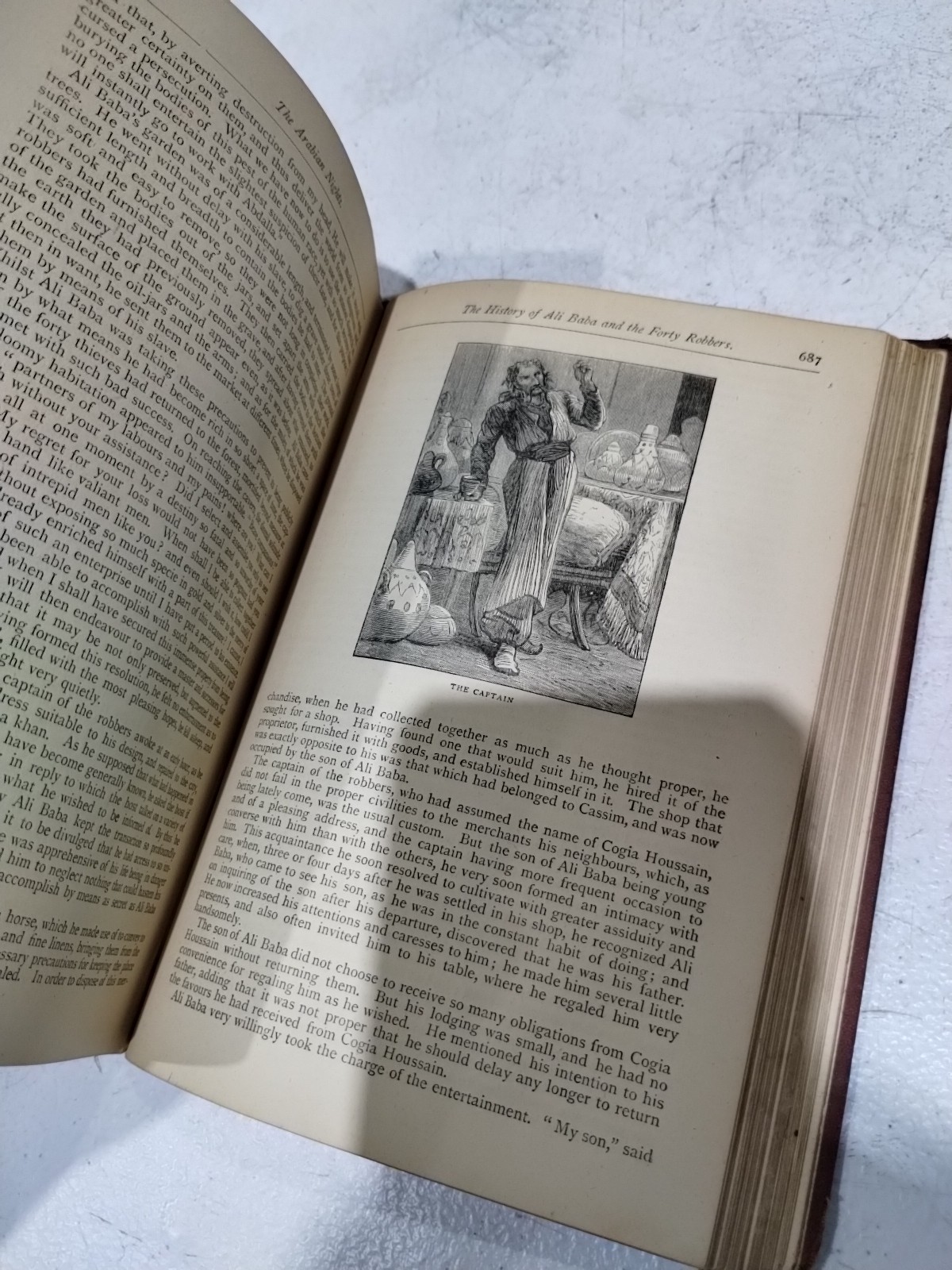 Antique “The Arabian Nights’ Entertainments” Book, 796 Pages