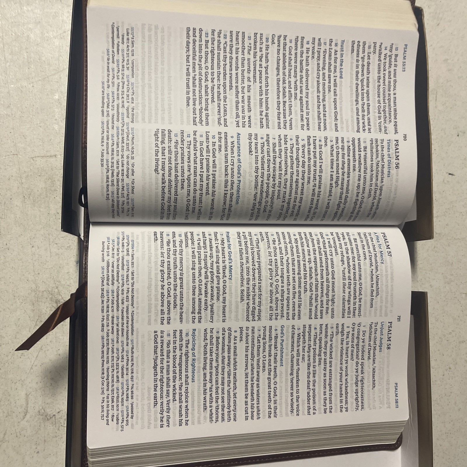 KJV Large Print Verse-By-verse Ref Bible, Maclaren Series, Brown Leathersoft