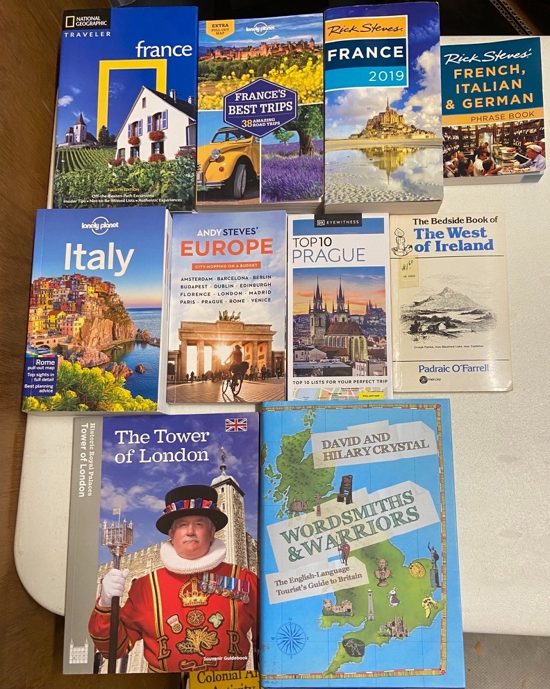 Lot of 10 Travel Guides & Language France Italy Europe Books Various Authors