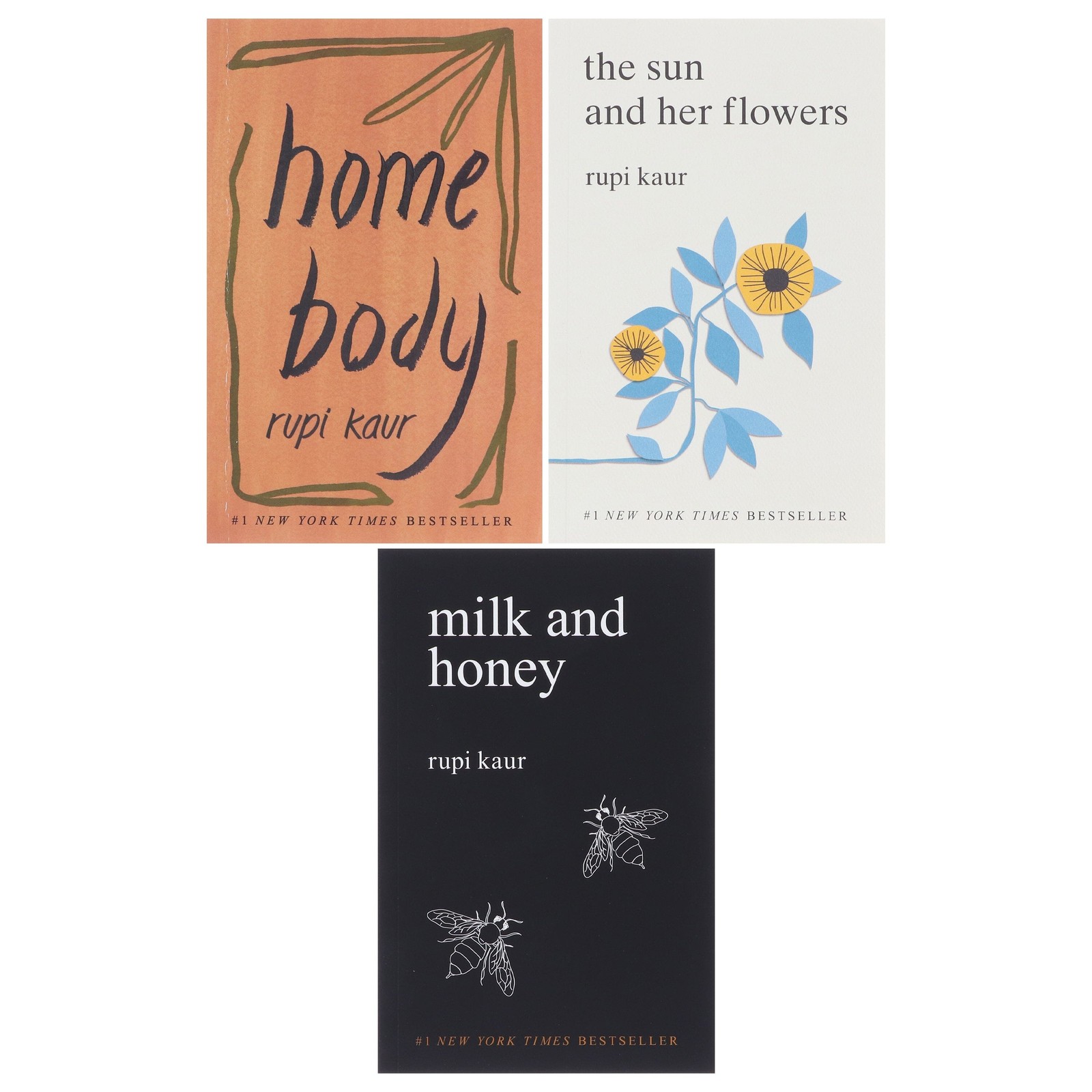 Rupi Kaur 3 Poetry Books Collection Box Set – Non-Fiction – Paperback