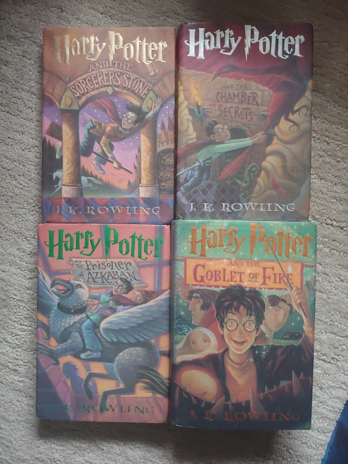 Harry Potter Series, Books 1-7, 1st American Ed, Hardcover, READ DESCRIPTION
