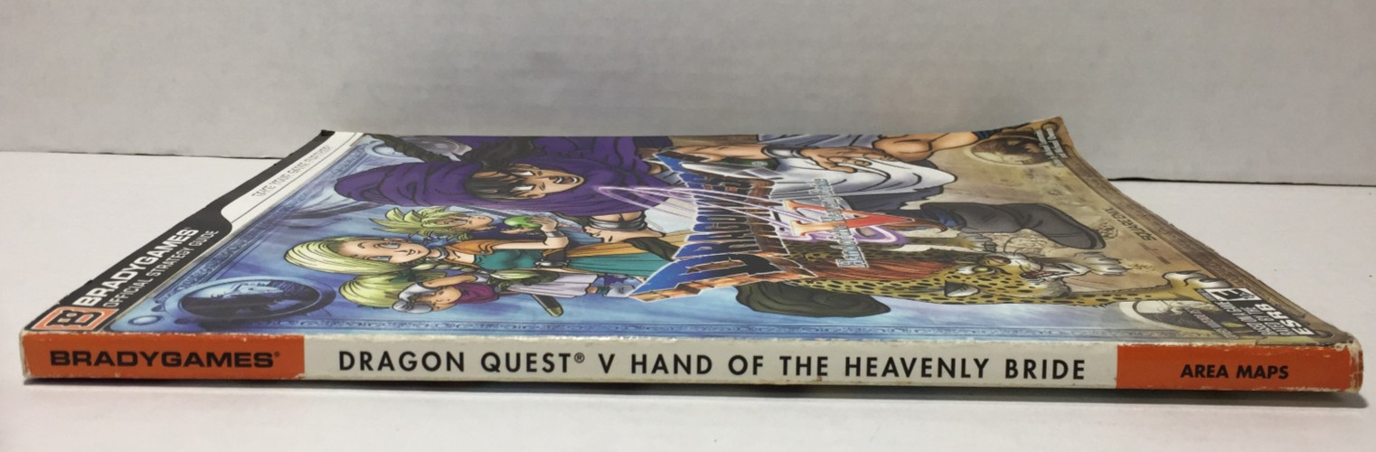DRAGON QUEST V 5 Hand of Heavenly Bride STRATEGY GUIDE BradyGames NINTENDO DS