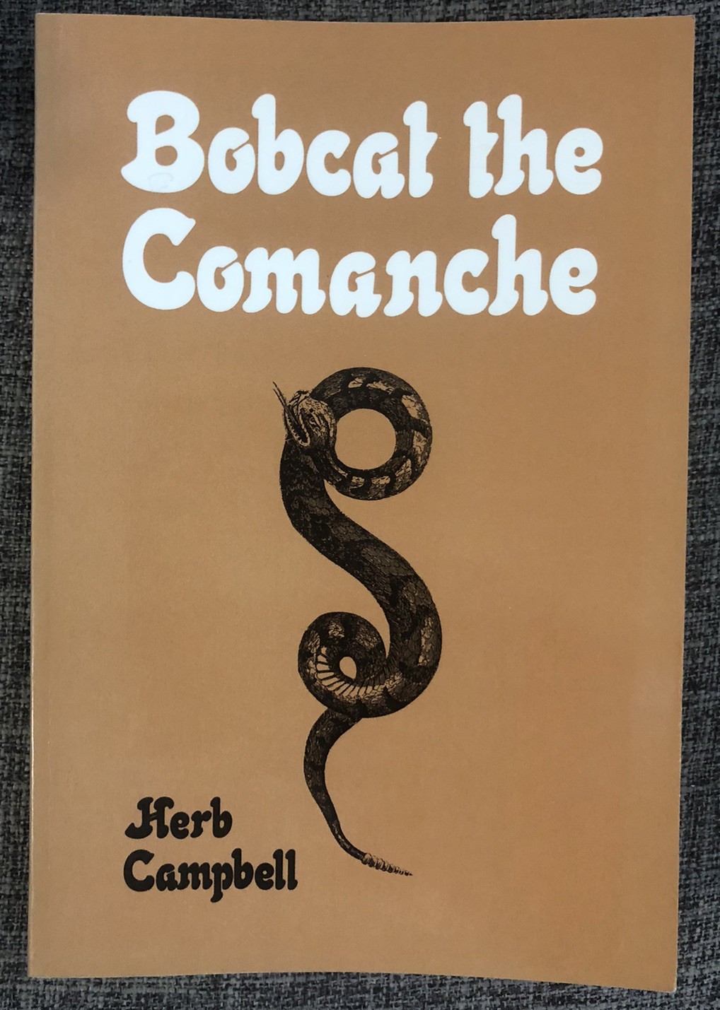 Bobcat The Comanche By Herb Campbell-Signed