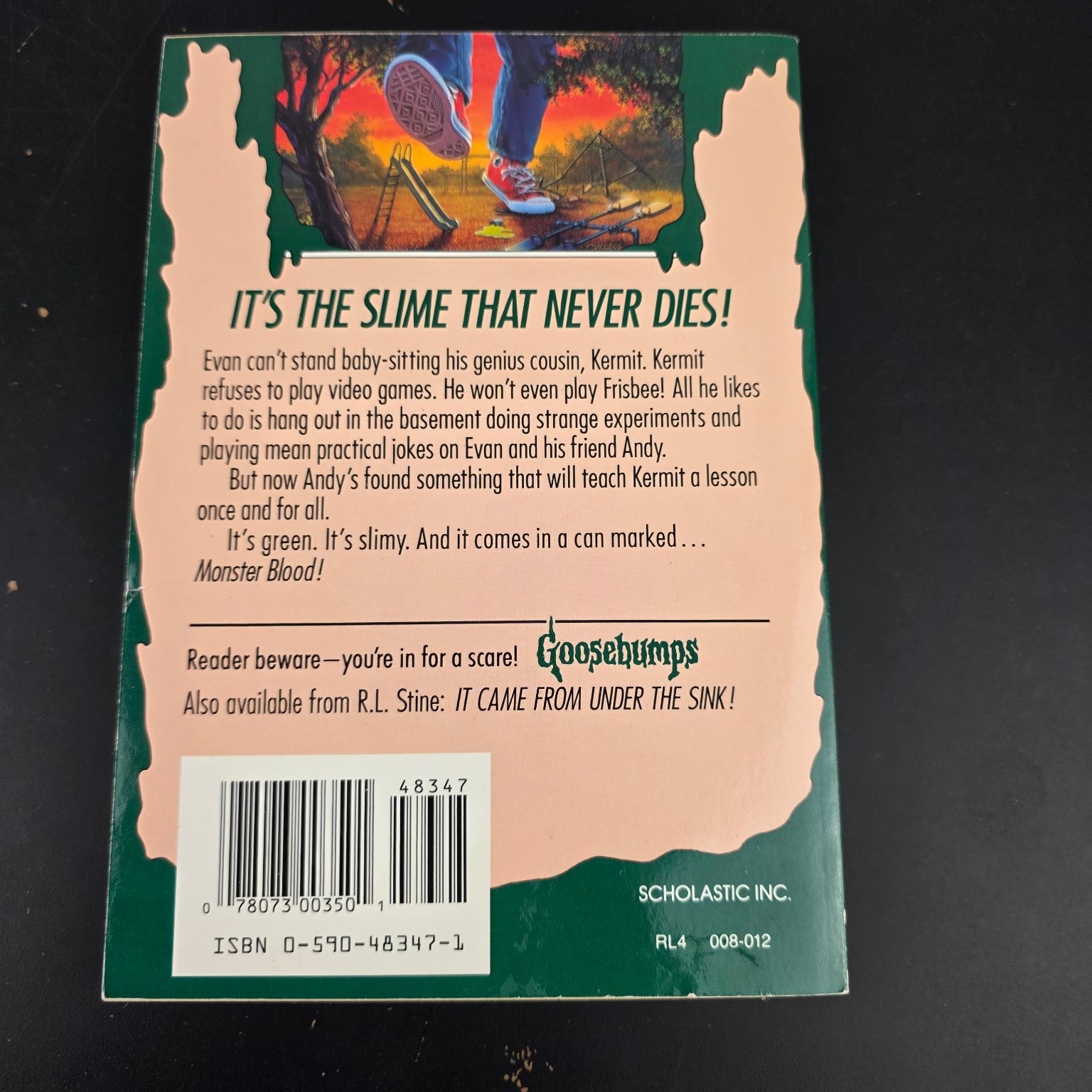 Goosebumps Monster Blood Trilogy RL Stine 1992 1994 1995 1 2 3 Vintage