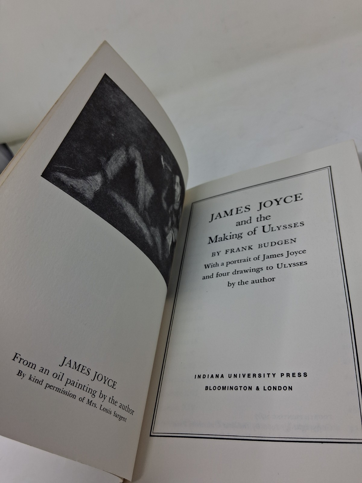 James Joyce & the Making of Ulysses Frank Budgen PB 4th Printing 1967, ©1960