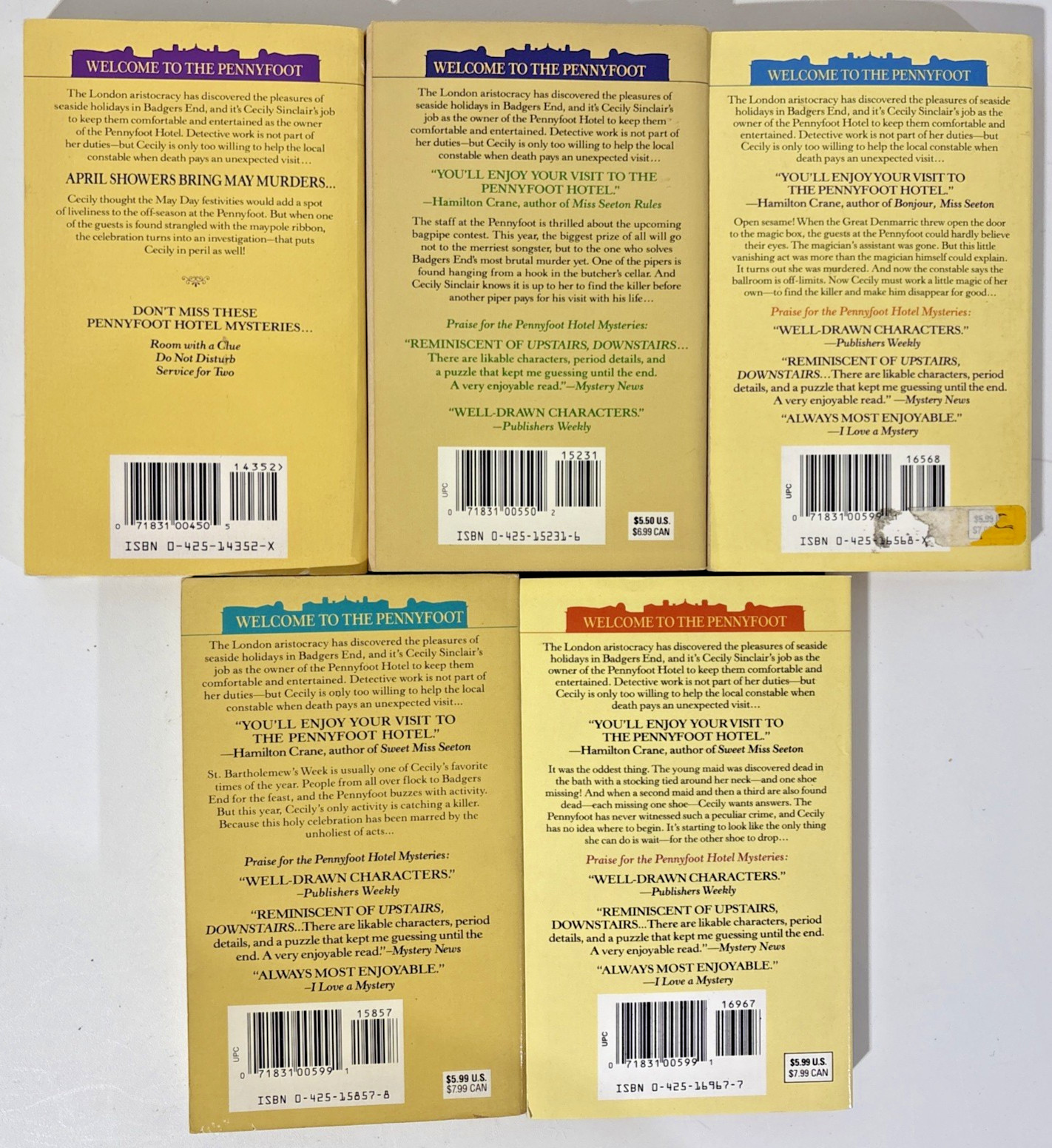 Pennyfoot Hotel Mystery Lot of 18 Paperback Books by Kate Kingsbury