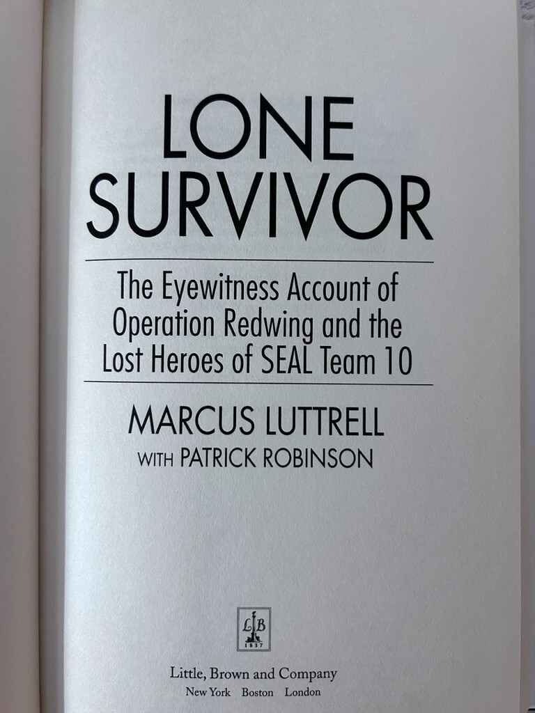 Michael Smith,Killer Elite;Howard E. Wasdin,Seal Team Six;Marcus Luttrell, Lone