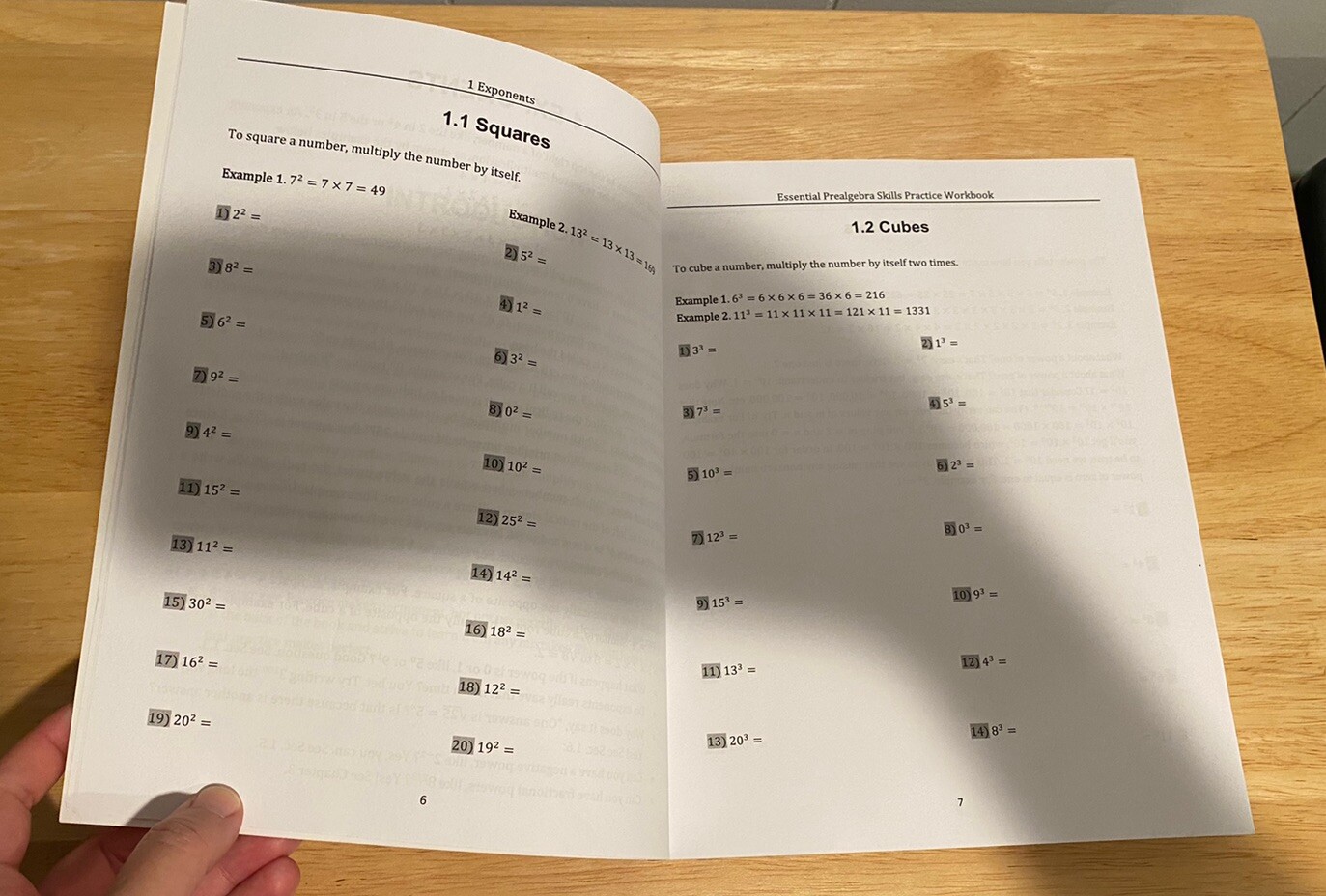 NEW Clean No Writing Essential Pre Algebra Skills Workbook C McMullen Homeschool