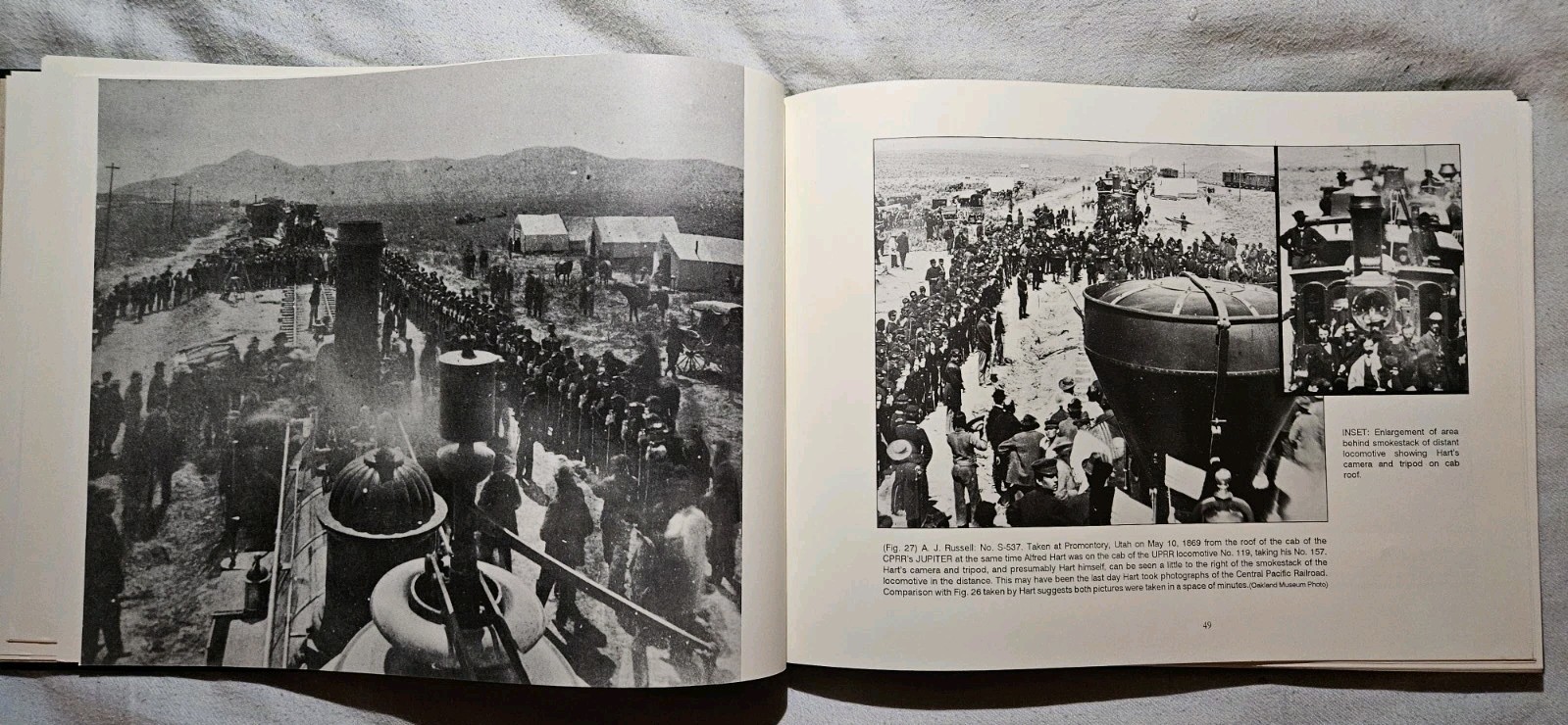 The 364 Railroad Photographs: Alfred A. Hart, artist ( Ex-library ) HC