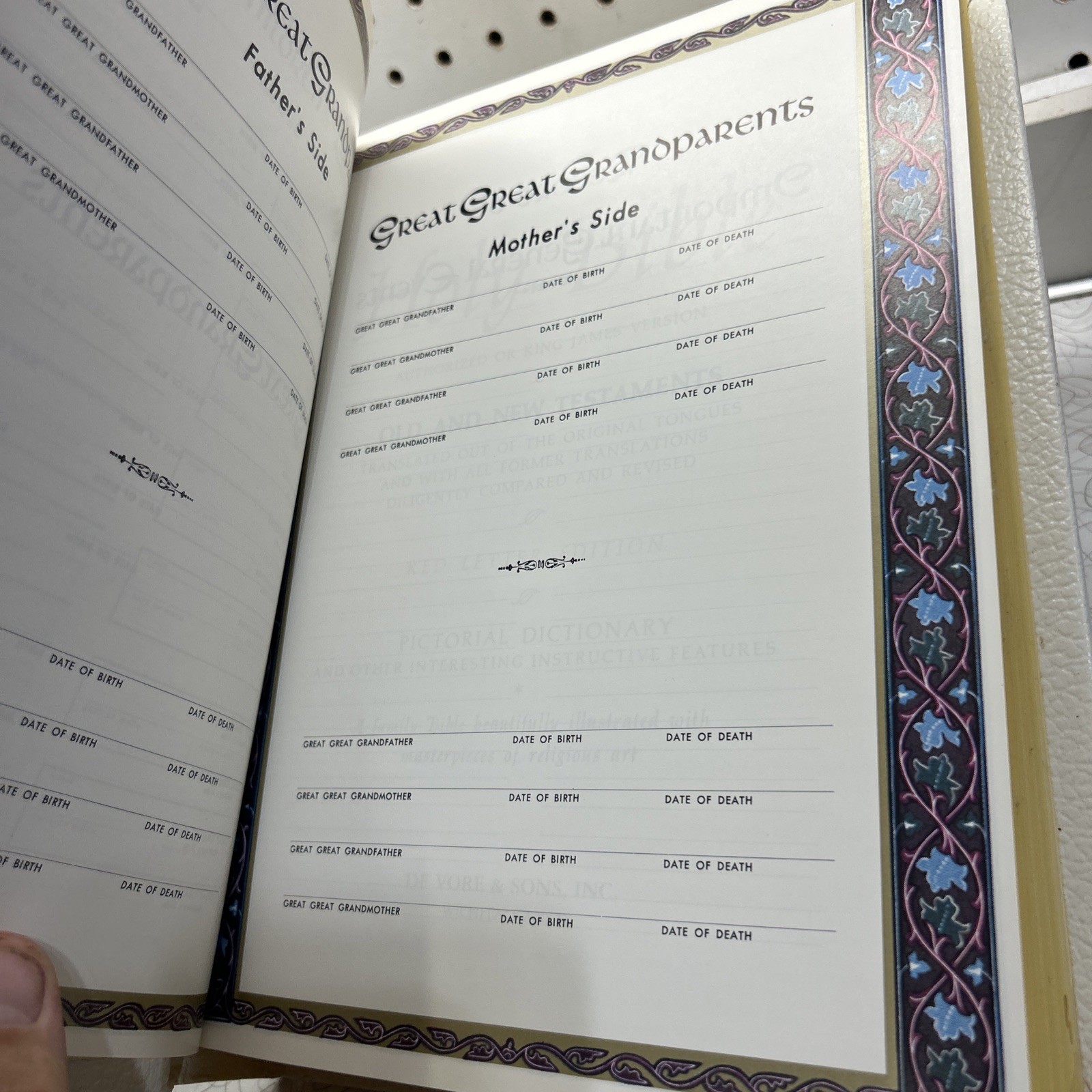 Family Bible King James Red Letter Holy Bible The Last Supper Edition 1985 Vtg