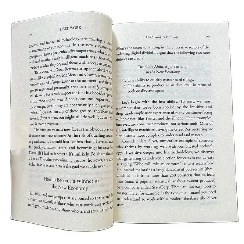 Deep Work English Book By Cal Newport Rules for Focused Success In A Distracted*