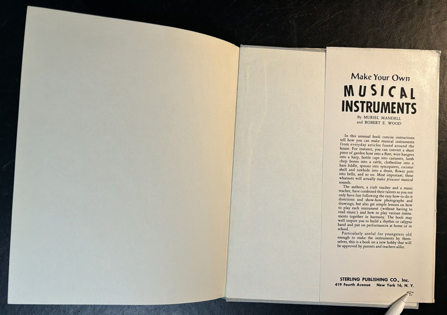 Carpentry For Children by Jerome E. Leavitt 1960 Edition Vintage HC Book (G)