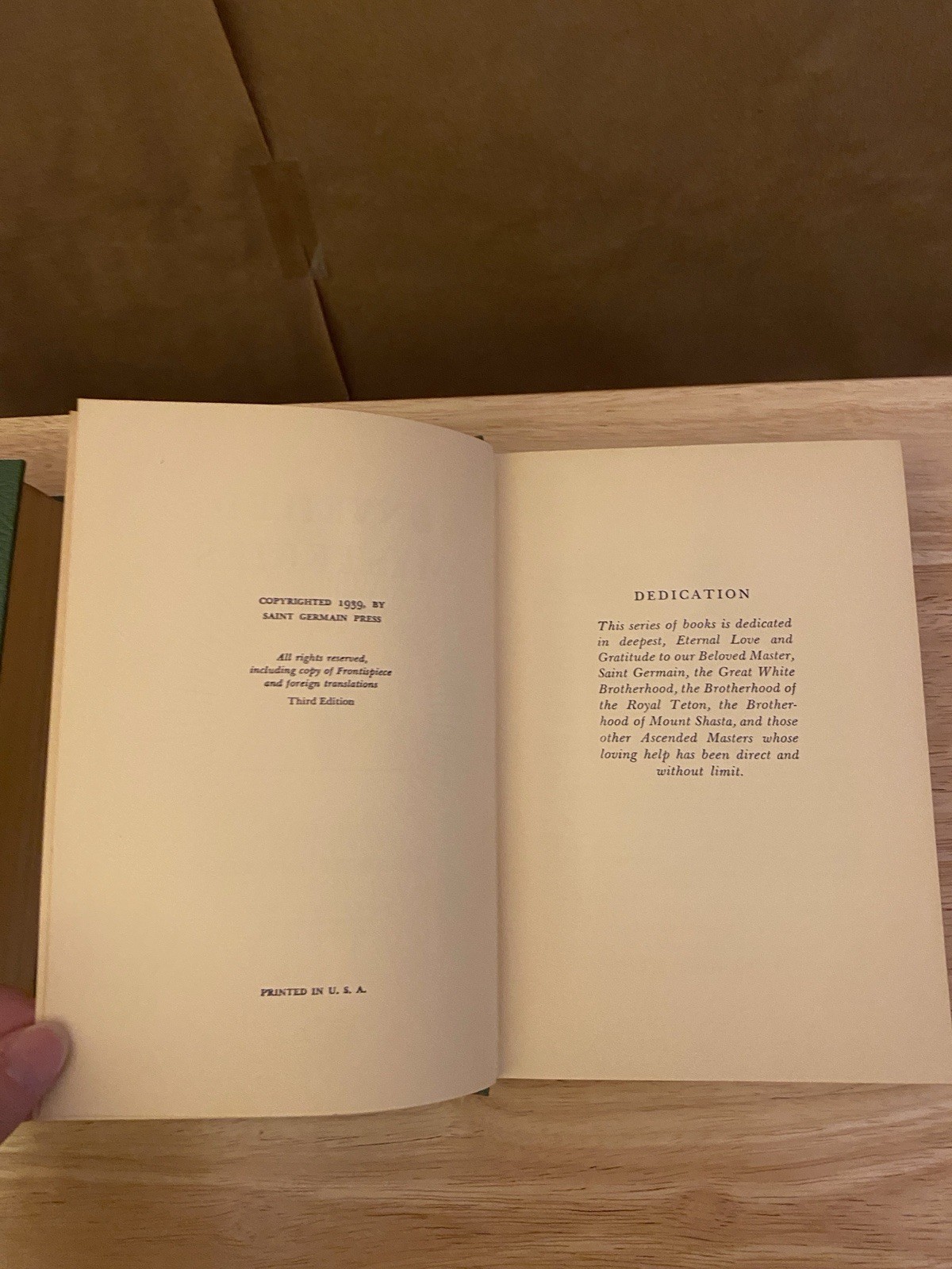 GODFRE RAY KING Lot of 2 Book I Am Discourses Vic, Unveiled Mysteries Vol 1,9 HC
