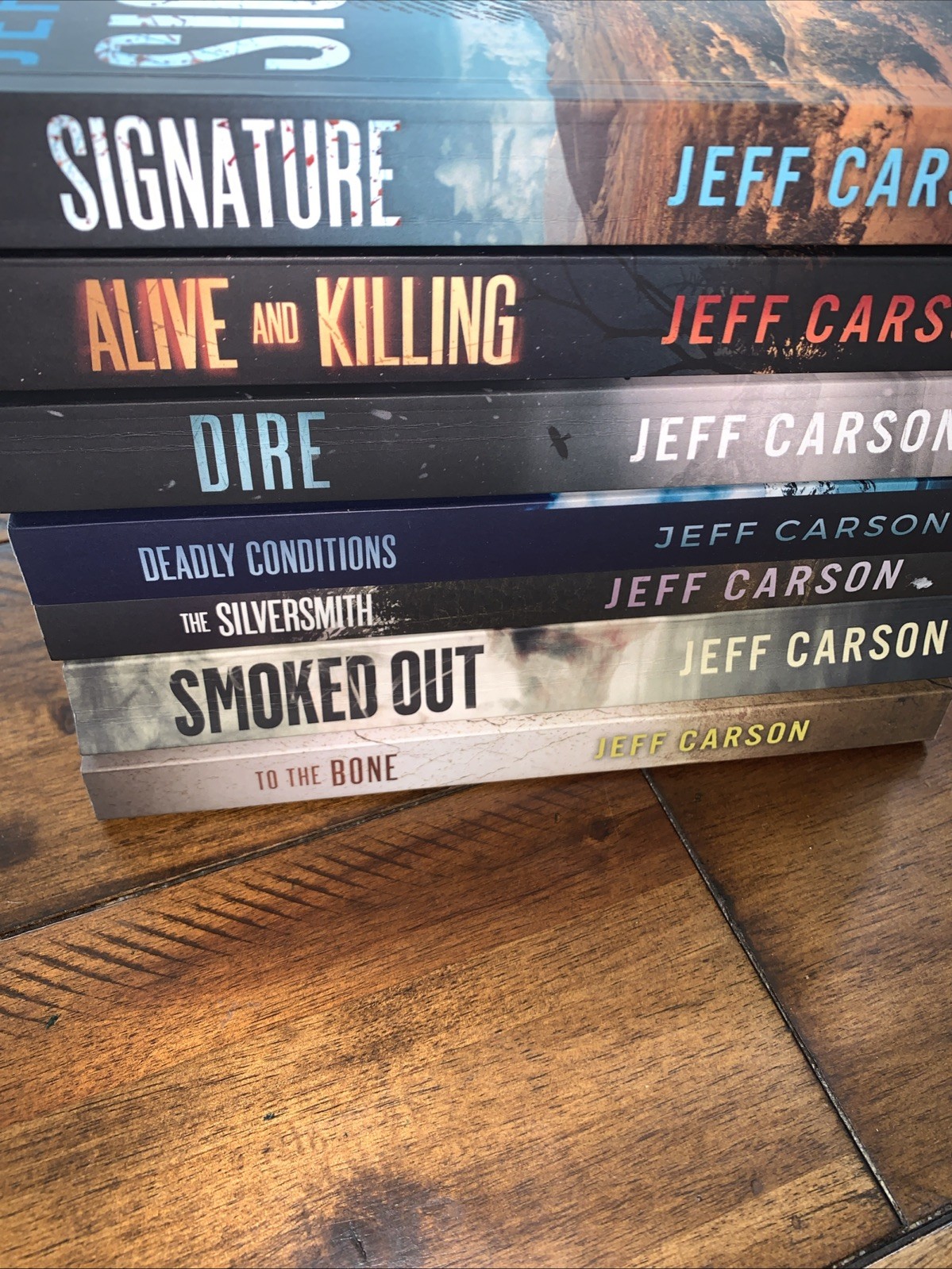Lot of 7 David Wolf Mystery Jeff Carson Books